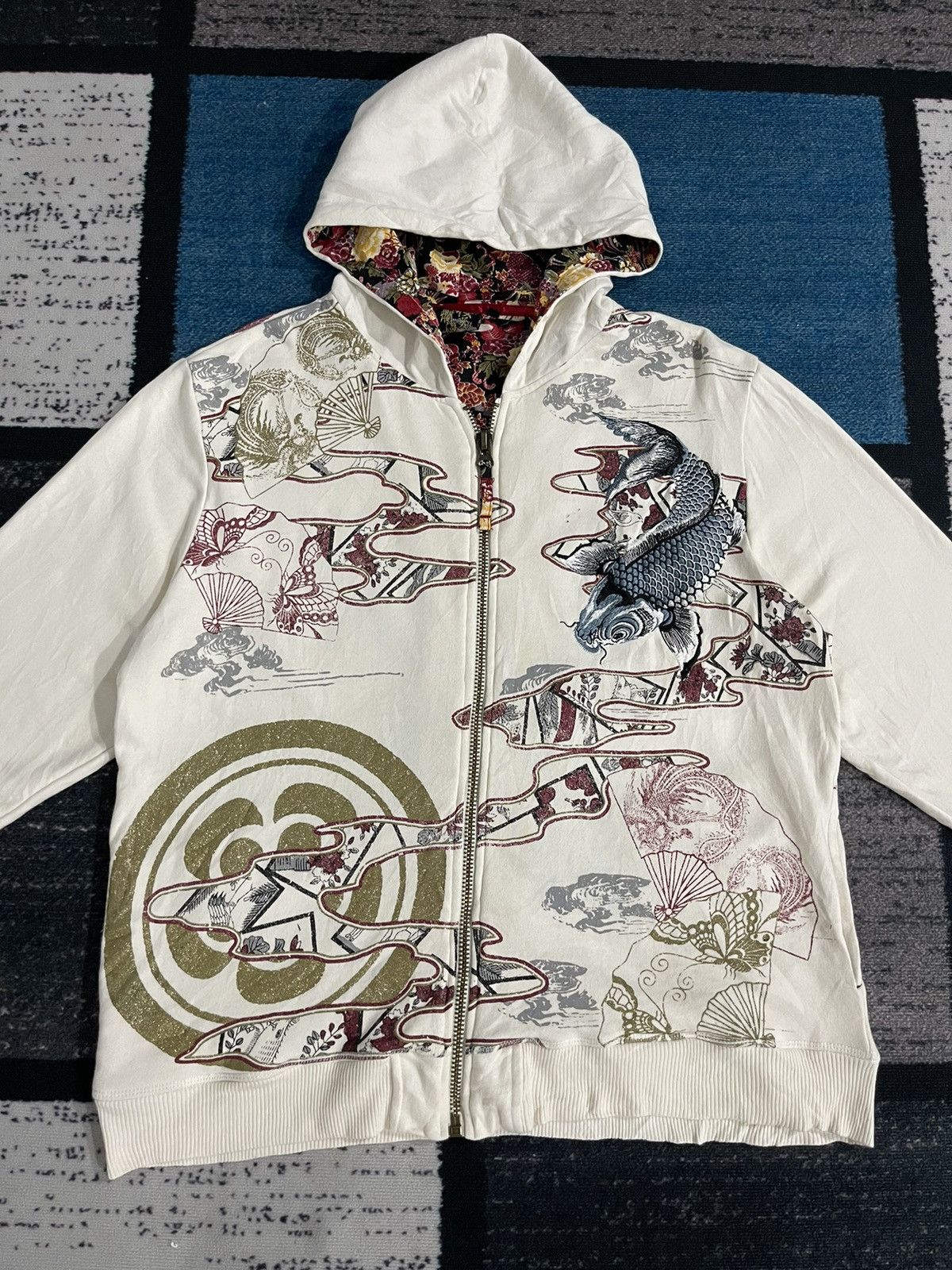 Bullet Noise Bullet Noise Sukajan Overprint Hoodie Jacket Size US M / EU 48-50 / 2 - 3 Thumbnail