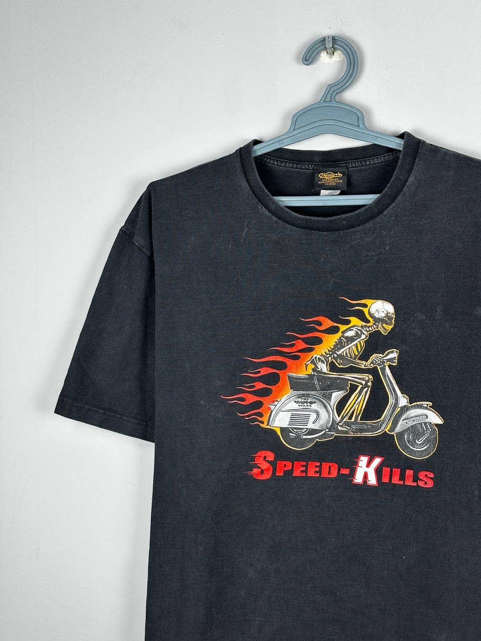 Harley Davidson Harley Davidson Style Speed Kills Faded Washed T shirt Size US XL / EU 56 / 4 - 3 Thumbnail