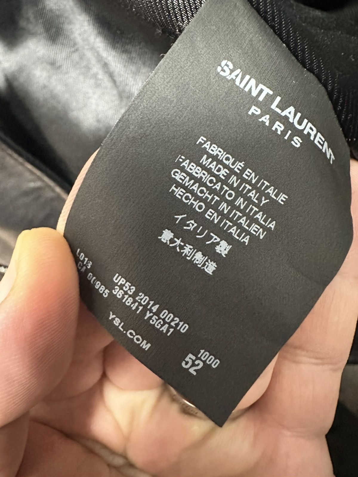 Saint Laurent Paris Saint laurent paris 2014 lamb leather jacket by Hedi Size US L / EU 52-54 / 3 - 8 Thumbnail