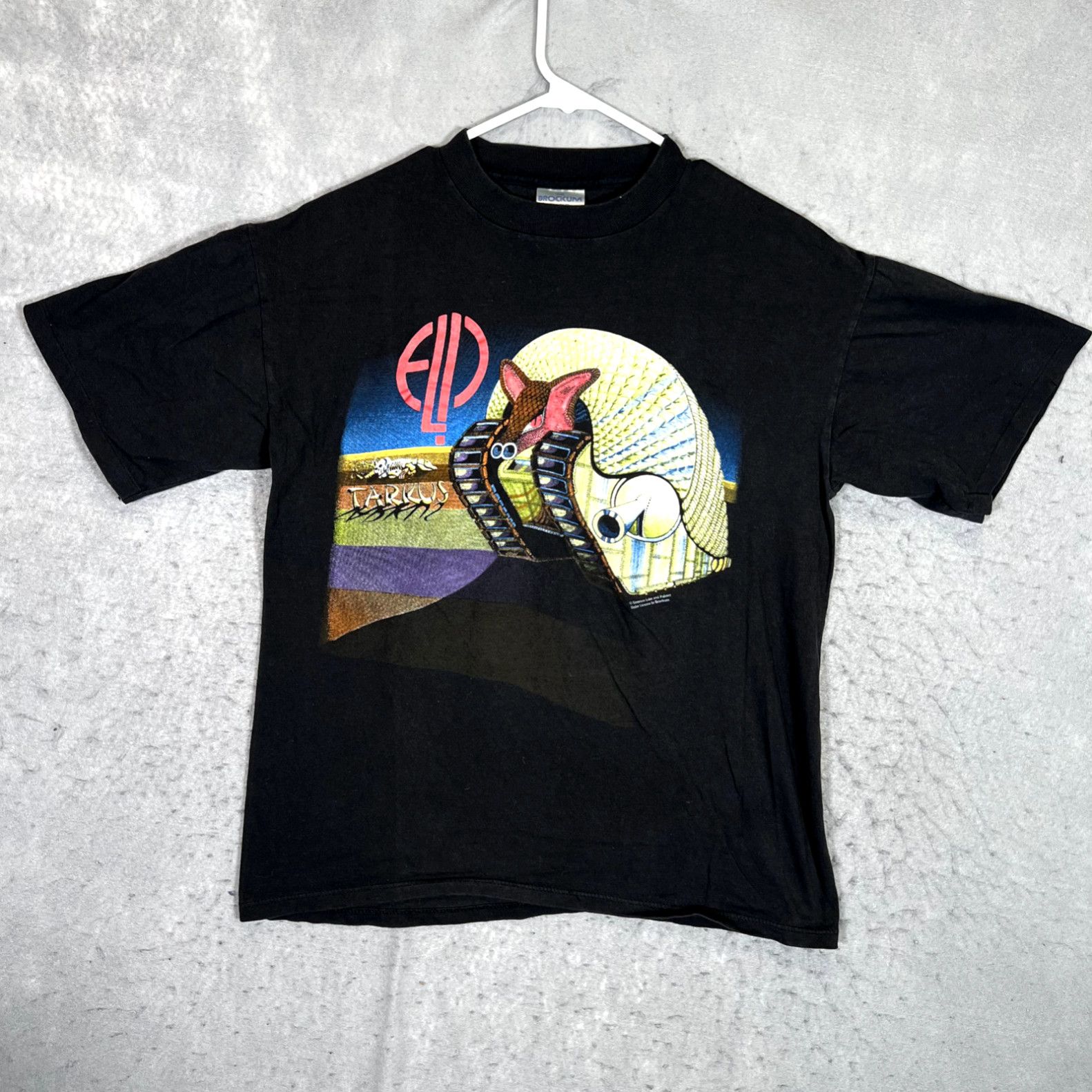 image of A1 Vintage Emerson Lake Palmer World Tour 1992 1993 Shirt Adult Large Black Mens in White