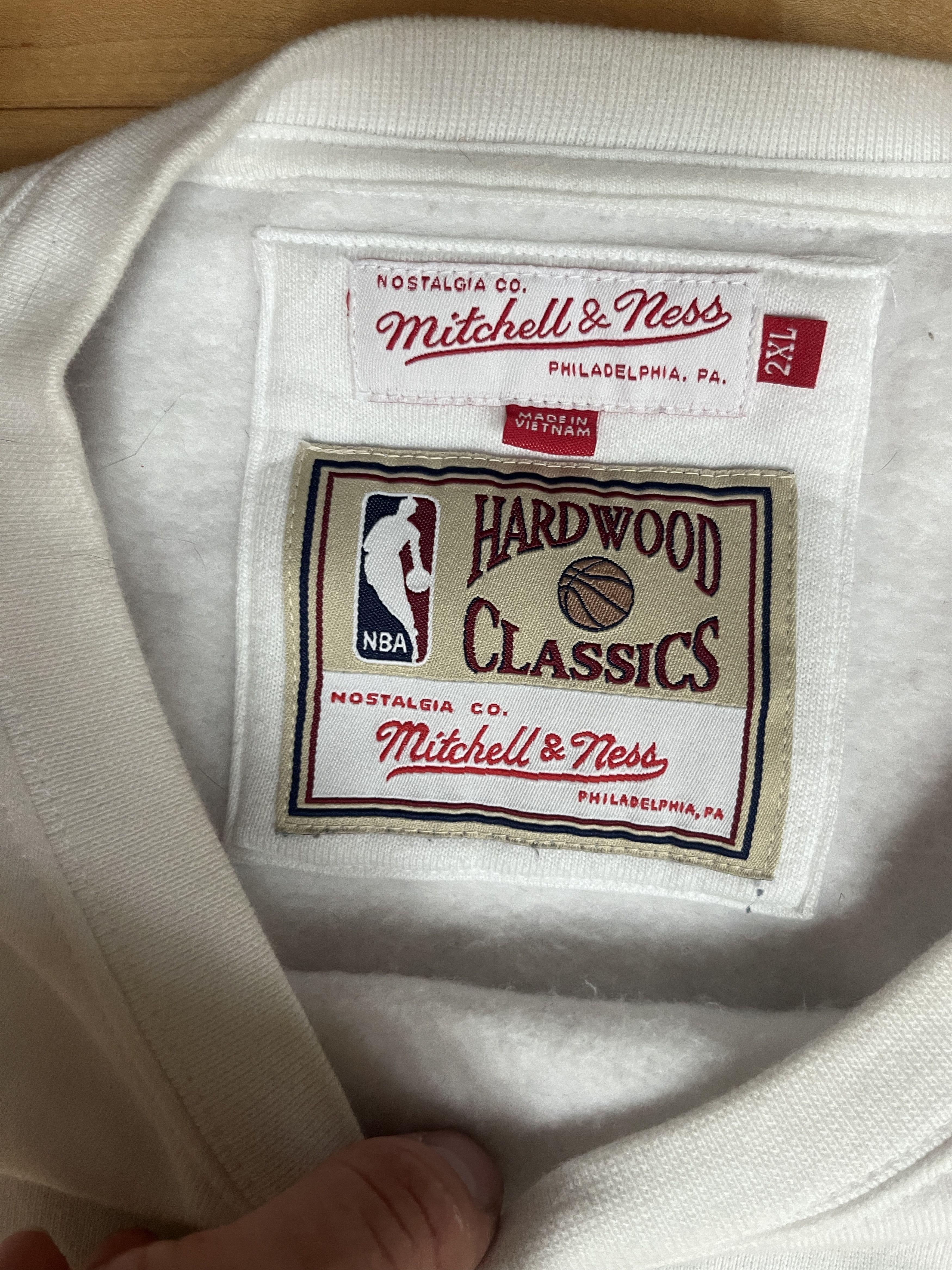 Mitchell & Ness × NBA × Vintage Vintage Mitchell & Ness Nuggets Pullover Hardwood Classics Size US XXL / EU 58 / 5 - 3 Thumbnail