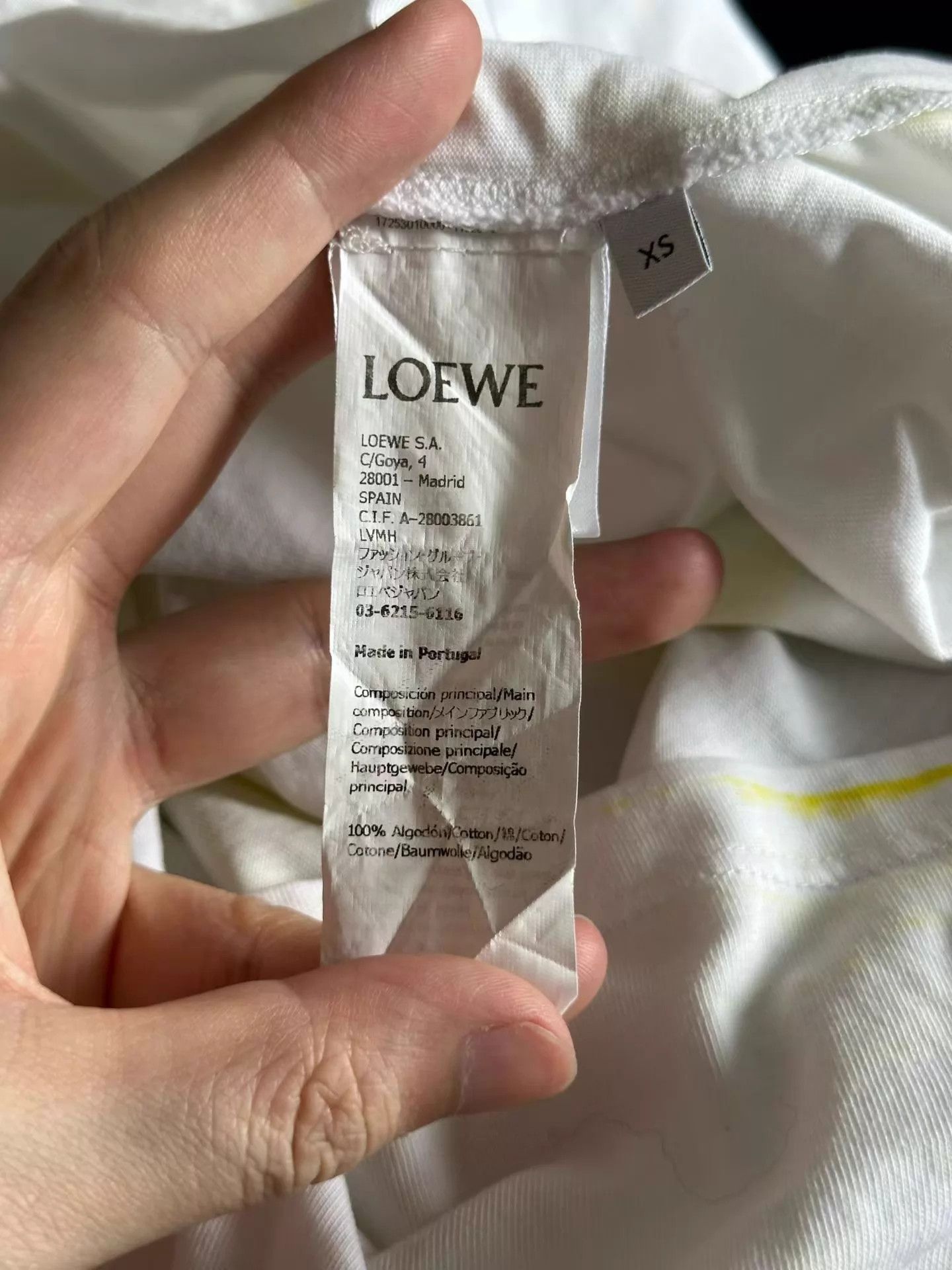 Loewe LOEWE New Short Sleeve XS Prototype Tee Size XS / US 0-2 / IT 36-38 - 4 Thumbnail