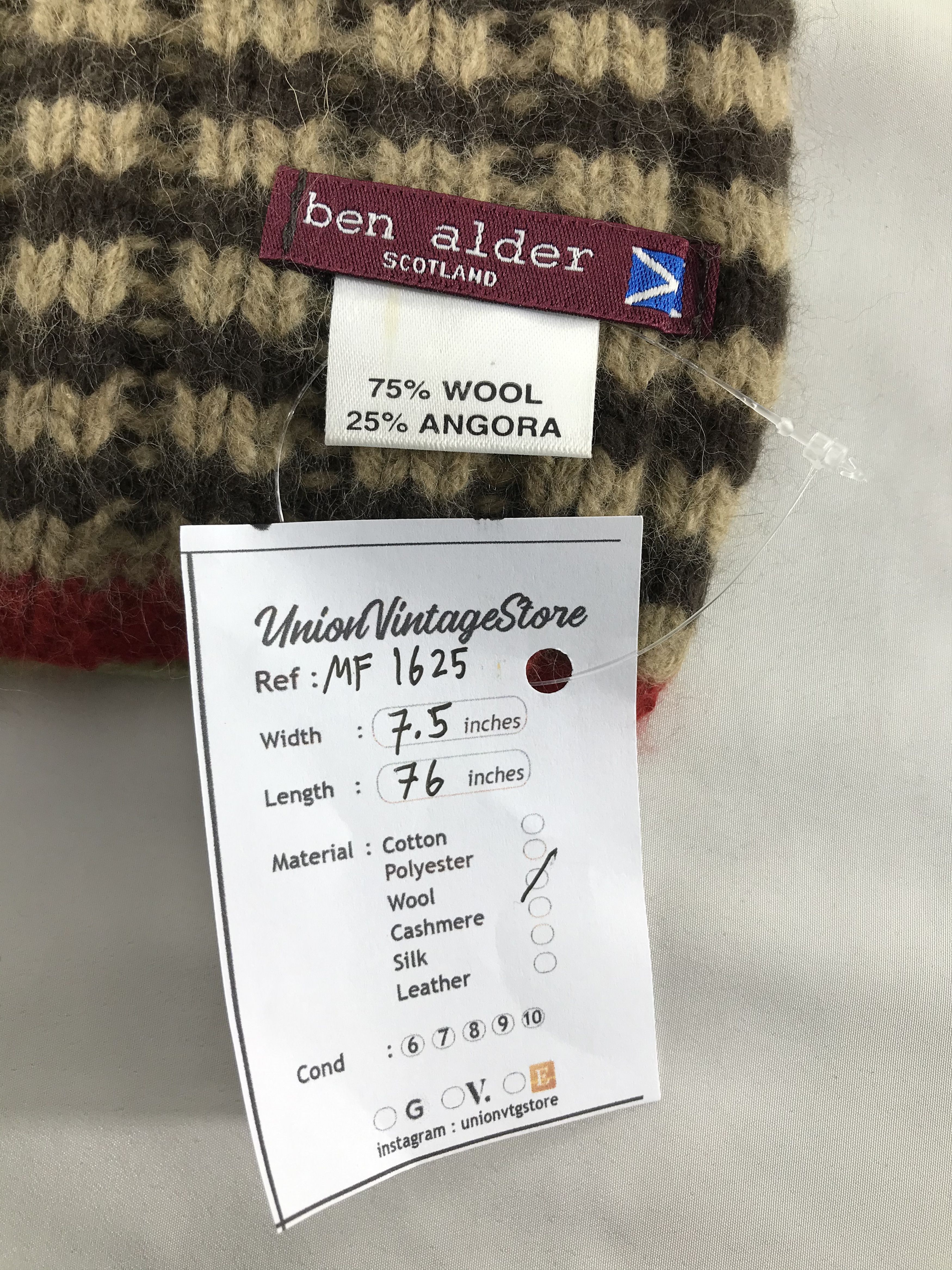 Vintage Vintage Ben Alder Scarf/Muffler/Neckwear MF1625 Size ONE SIZE - 4 Thumbnail