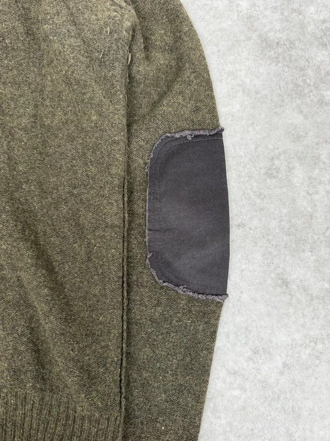 Diesel 2000s Diesel Green Avant-Garde Buttoned Wool Sweater Size US M / EU 48-50 / 2 - 10 Thumbnail
