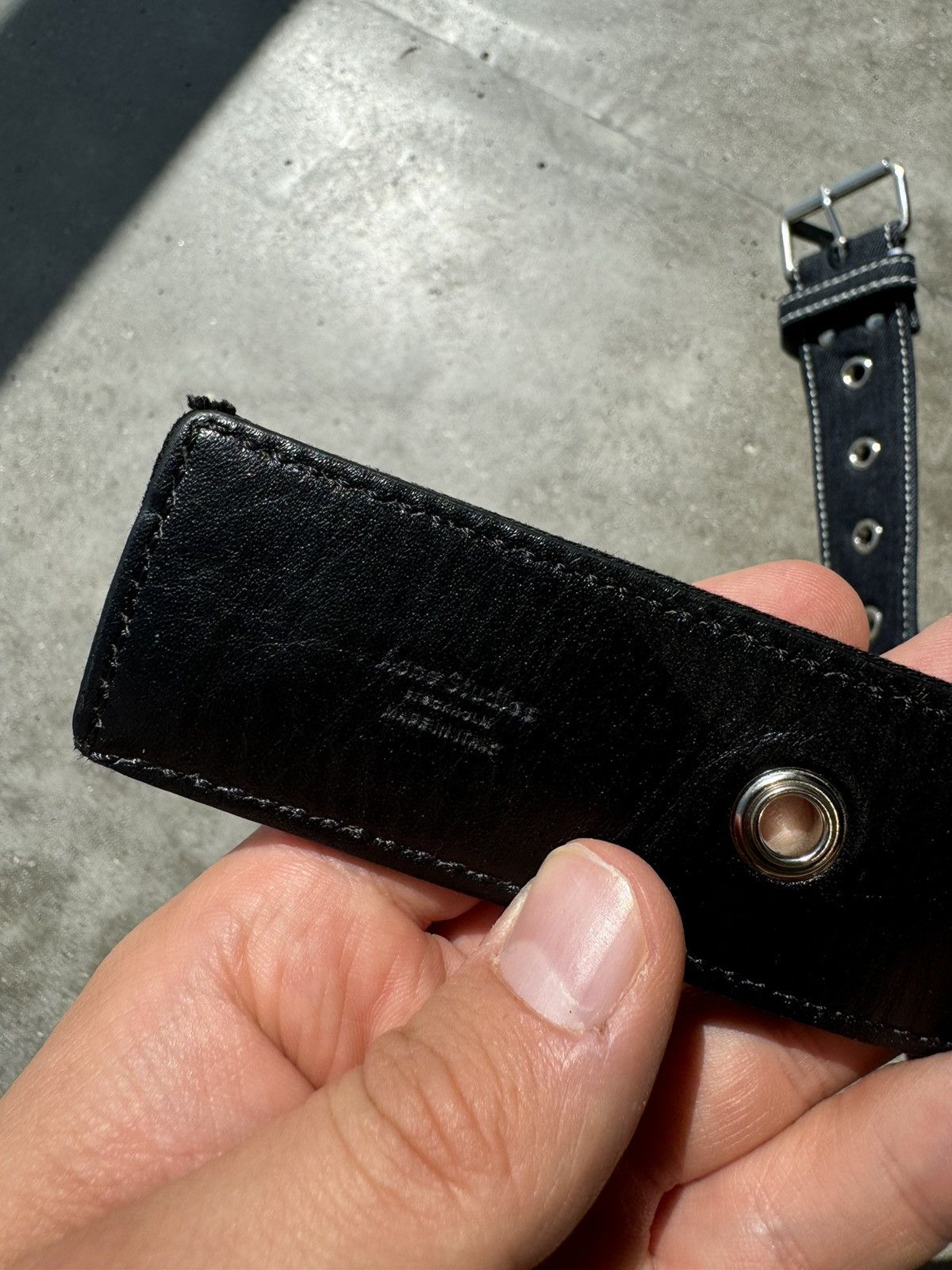 Acne Studios × Designer Acne studios denim belt super rare avant garde Size 30 - 3 Thumbnail