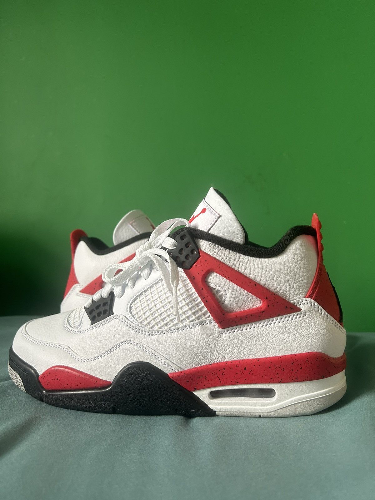 image of Nike Air Jordan 4 Red Cement 2023 Shoes, Men's (Size 9)