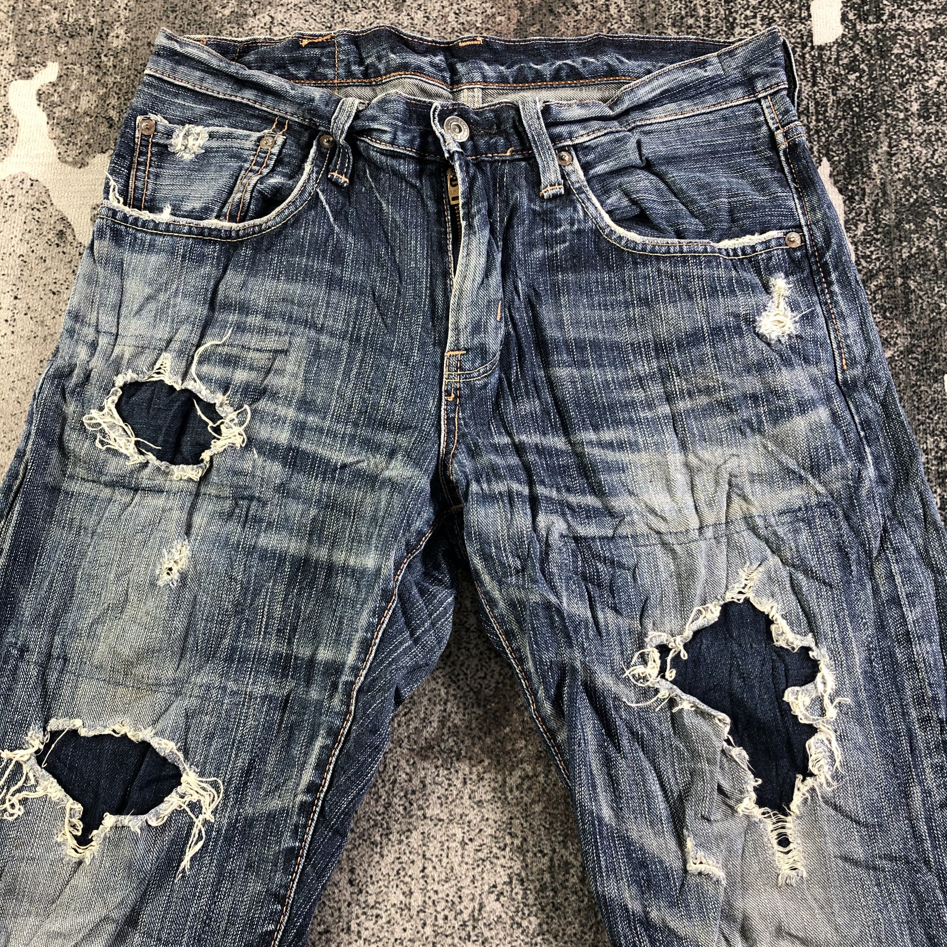 Edwin Vintage Edwin Jeans Patchwork Denim KJ3094 Size US 30 / EU 46 - 3 Thumbnail