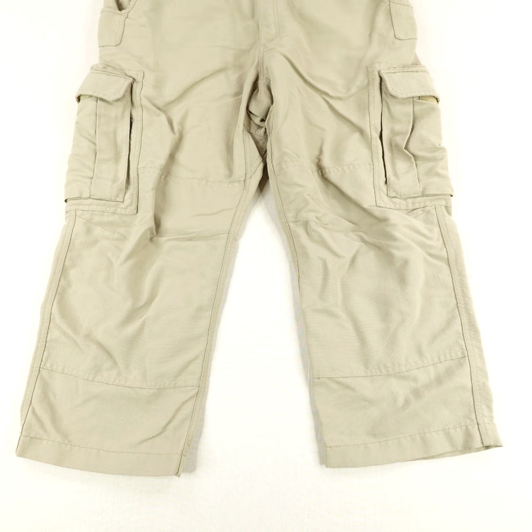 Rails VINTAGE Rail Riders Cargo Pants Mens Large Khaki Tan Nylon Relaxed Wide-Leg Outdoors Size US 34 / EU 50 - 3 Thumbnail