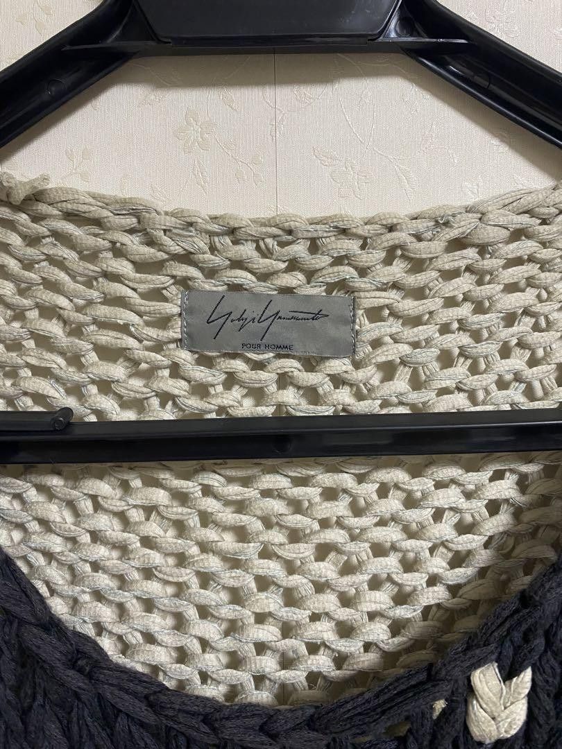 Yohji Yamamoto yohji yamamoto pour homme 02aw archive low gauge knit Size US L / EU 52-54 / 3 - 4 Thumbnail