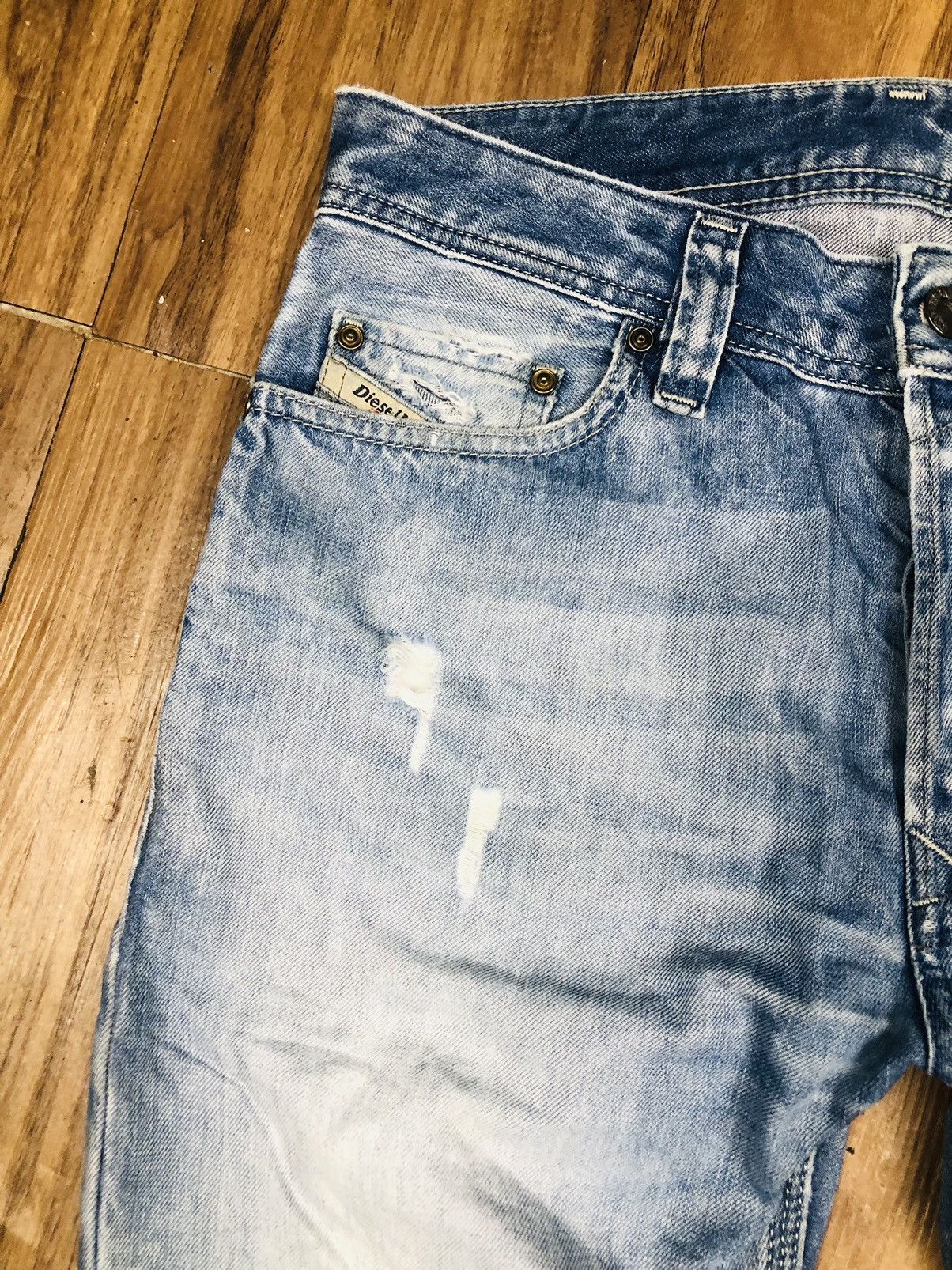 Diesel Diesel Industry Distress Jeans (33) Size US 28 / EU 44 - 5 Thumbnail