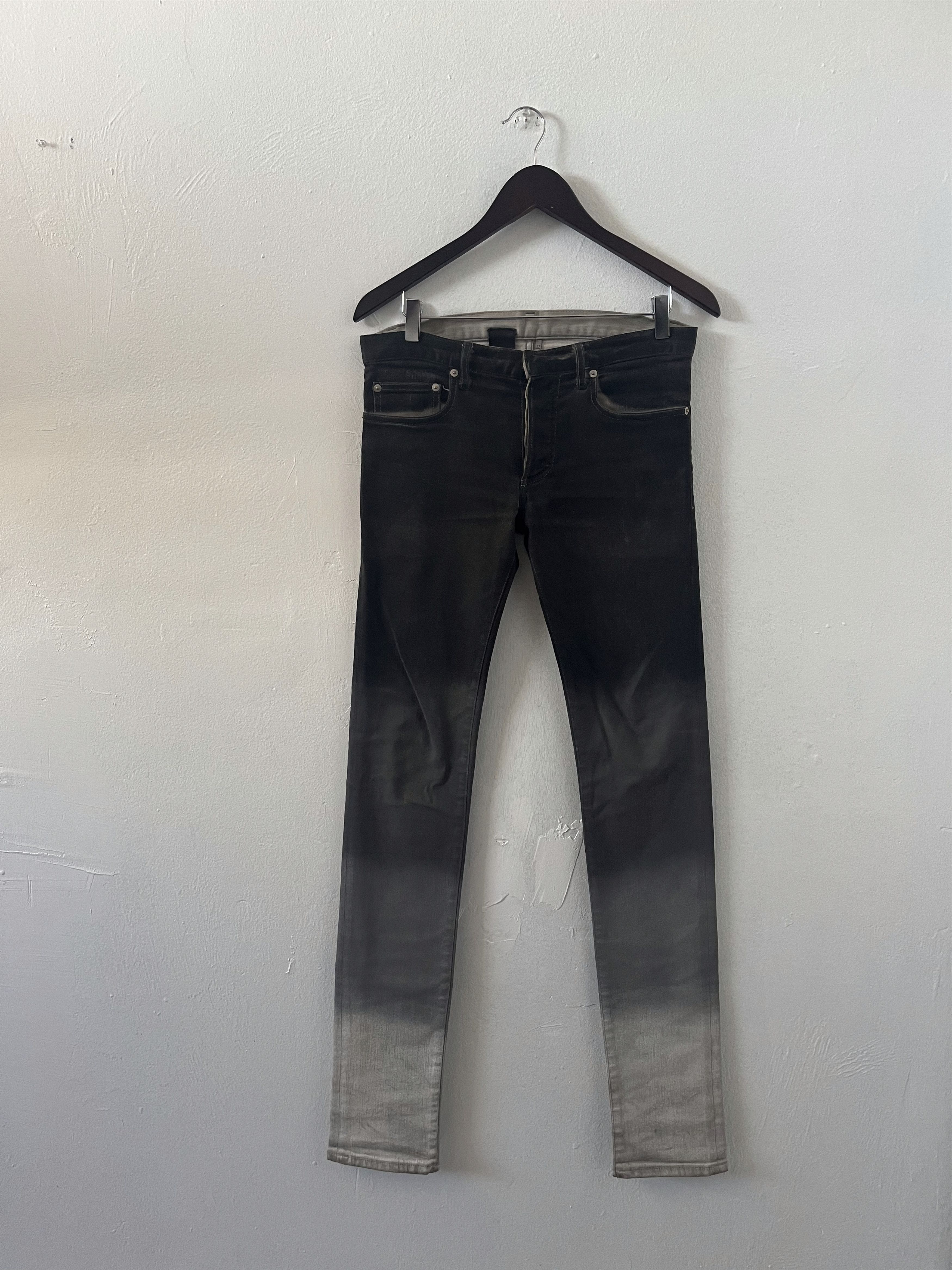 Dior Dior Homme AW09 Graident Dip-Dye Denim Size US 27 - 1 Thumbnail