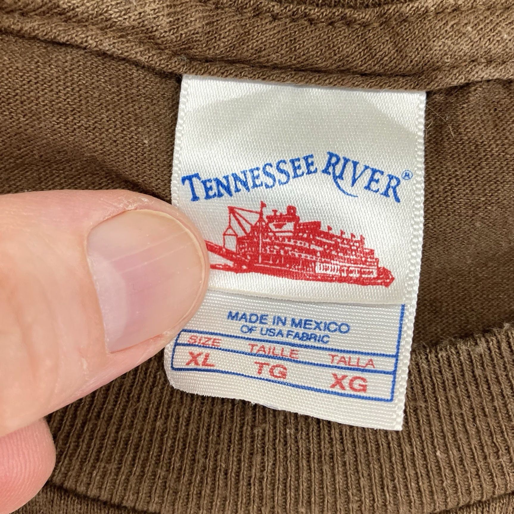 Vintage VINTAGE Tennessee River Funny Squirrel Graphic T-Shirt Adult XL Brown Y2K Mens Size US XL / EU 56 / 4 - 4 Thumbnail