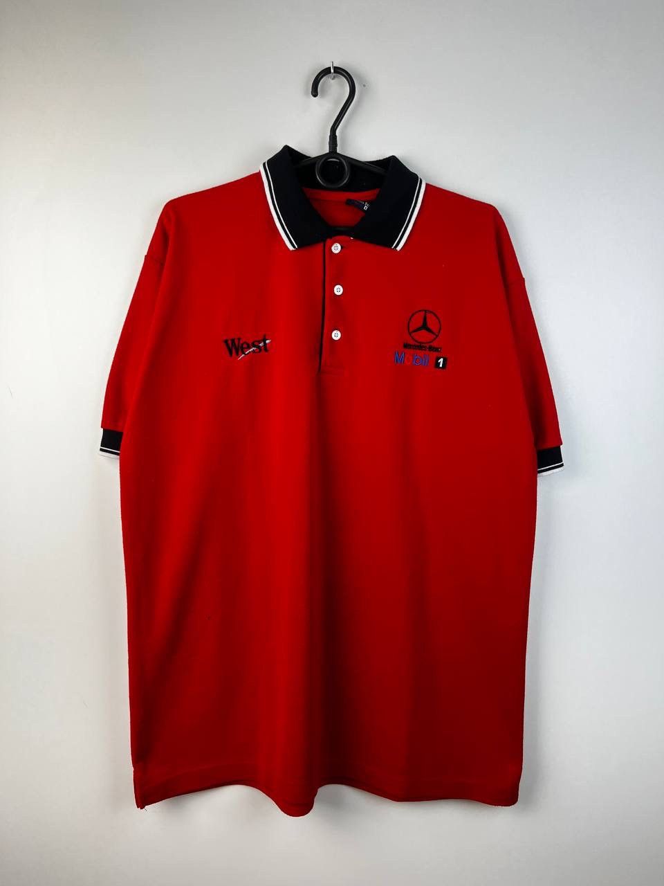 Mercedes-Benz Mercedes Benz West car racing vintage polo t-shirts size XL Size US XL / EU 56 / 4 - 1 Thumbnail