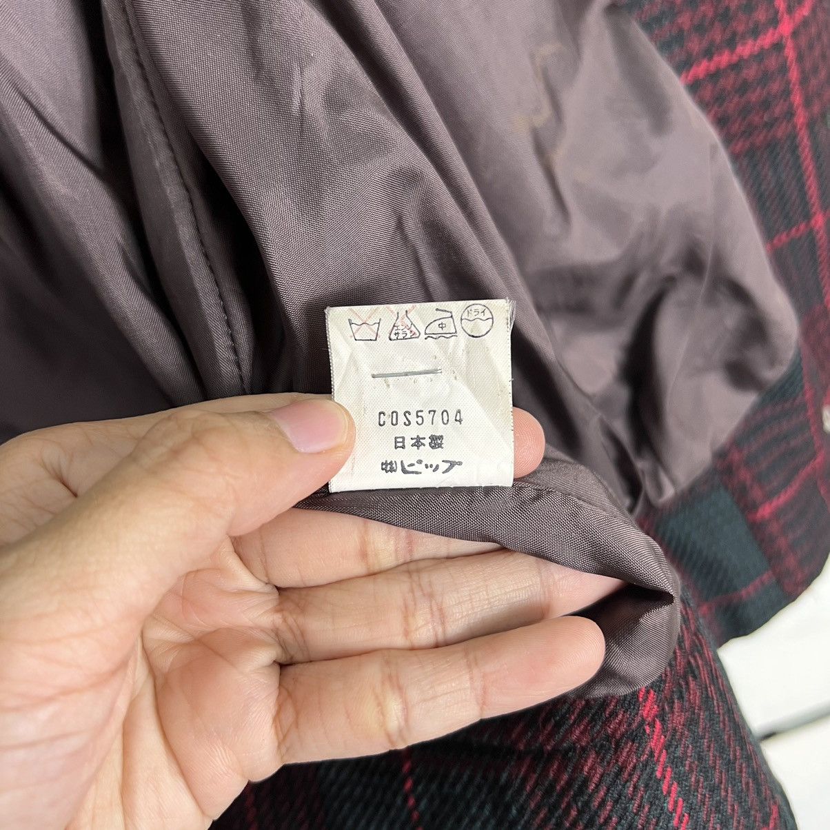 Issey Miyake 🔥 DANA DO PIP PLAID CHECK WOOL COLAR LESS BOMBER JACKET Size US M / EU 48-50 / 2 - 16 Thumbnail