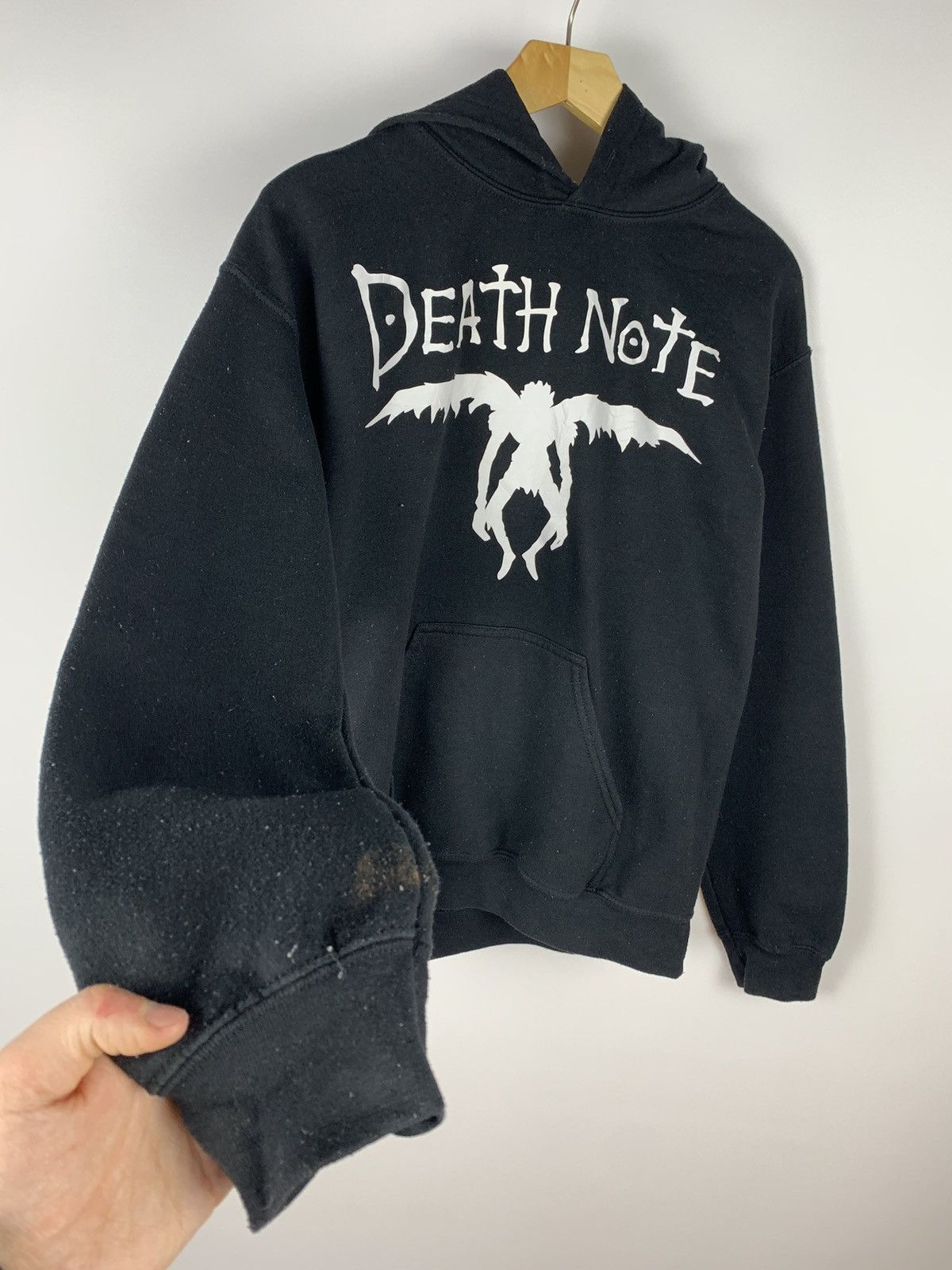 Anime Vintage Death Note Anime Movie Hoodie Men’s Size S Black Size US S / EU 44-46 / 1 - 5 Thumbnail