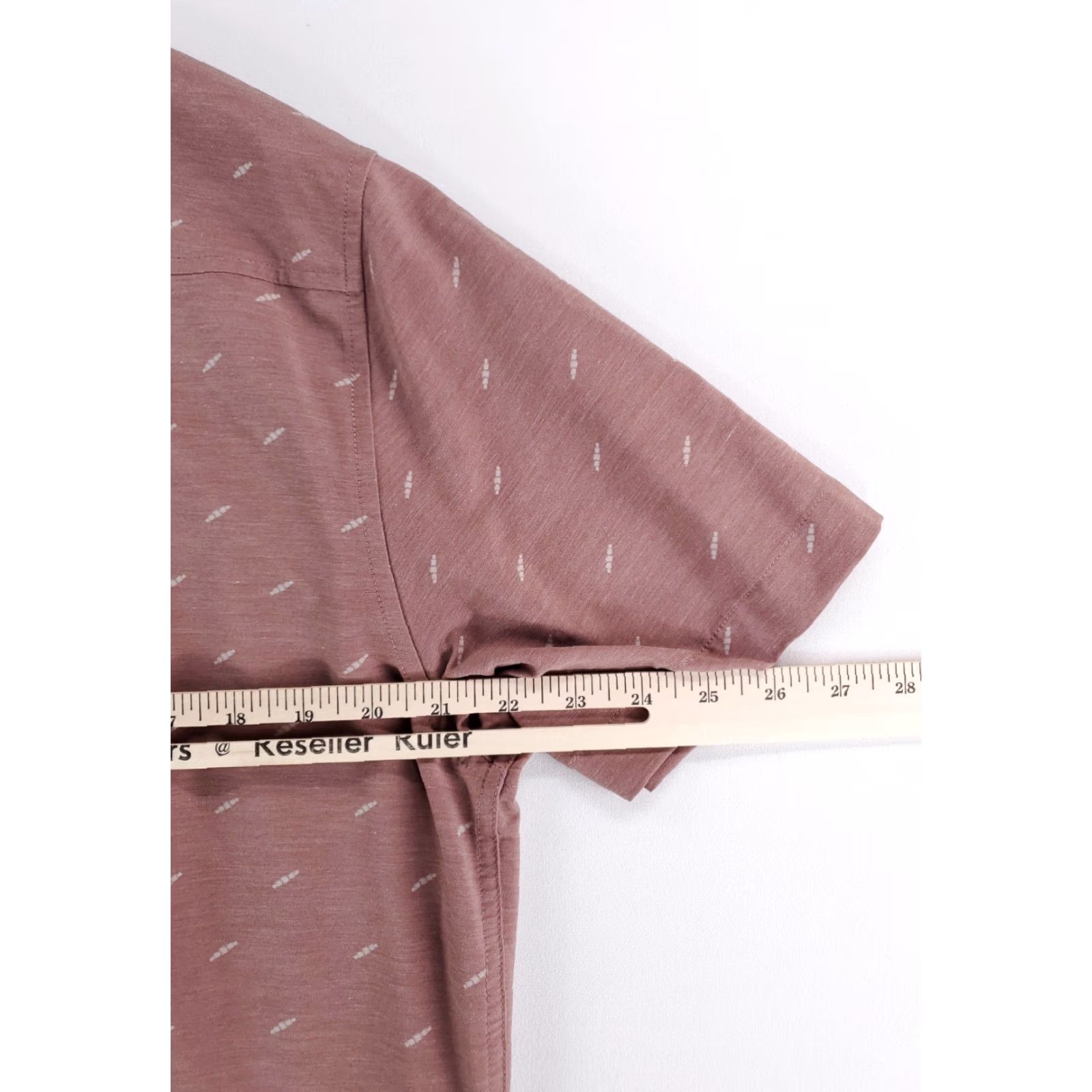 Vuori Vuori Short Sleeve Button-Up Shirt Red Rose Patterned Mens XL Size US XL / EU 56 / 4 - 6 Thumbnail
