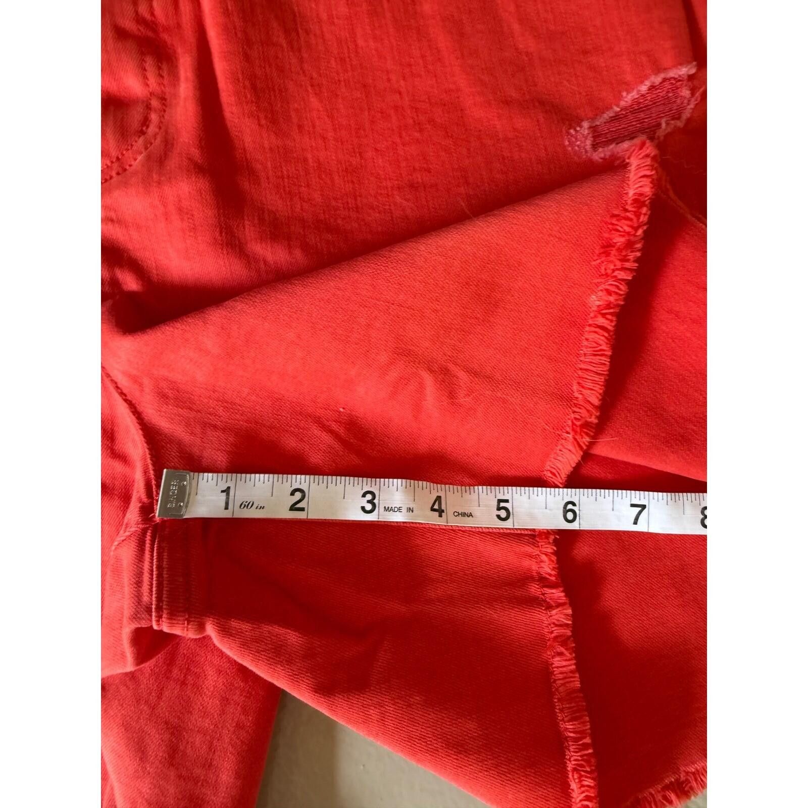 Other Candace Cameron Bure Distressed Shorts Coral Frayed Hem 22W Size 42" / US 20 - 6 Thumbnail