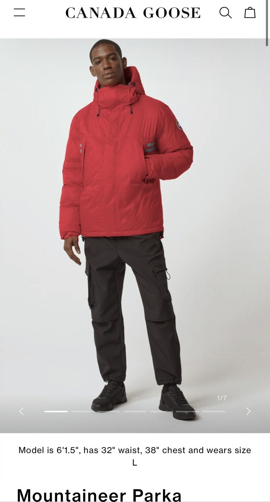 Canada goose fashion mountaineer parka