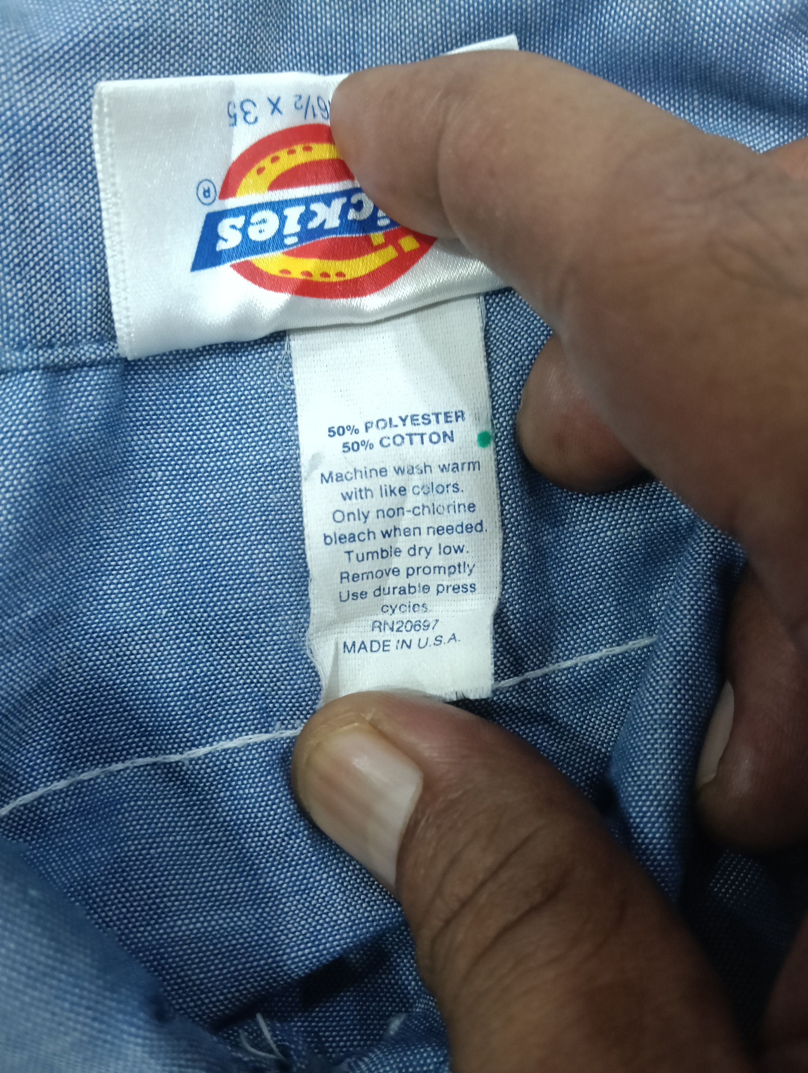 Dickies Vintage Rare Dickies Chambray Size US XL / EU 56 / 4 - 5 Thumbnail