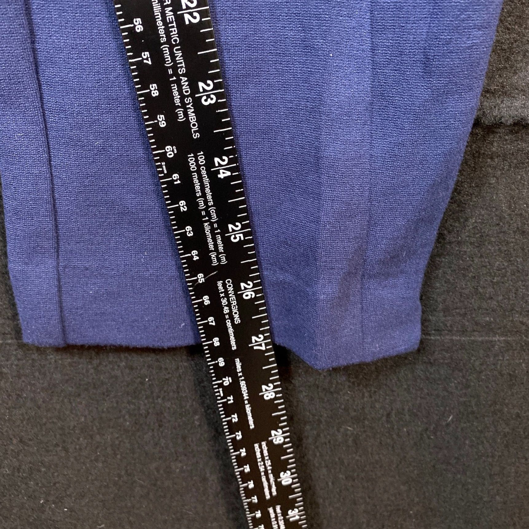 Vintage Chicos Womens Pants Blue Ankle Crop Pull On Rayon Nylon Blend Stretch 0.5 (6) Size 30" / US 8 / IT 44 - 7 Thumbnail