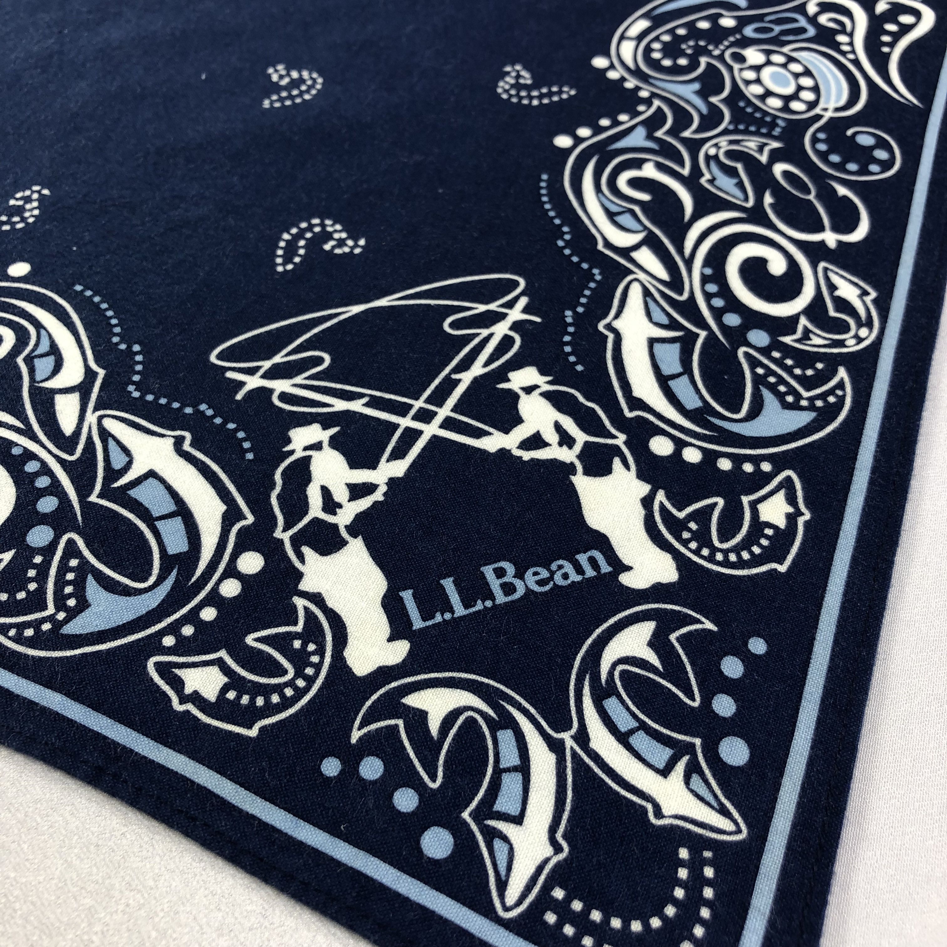 L.L. Bean L.L. Bean Fishing Handkerchief Neckerchief Bandana H2011 Size ONE SIZE - 4 Thumbnail