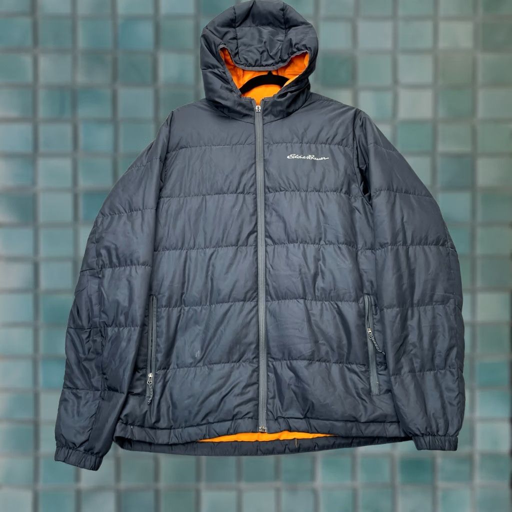 Eddie Bauer Eddie Bauer Jacket Mens Medium Gray Puffer 650 Goose Down Coat Hooded Insulated Size US M / EU 48-50 / 2 - 1 Thumbnail