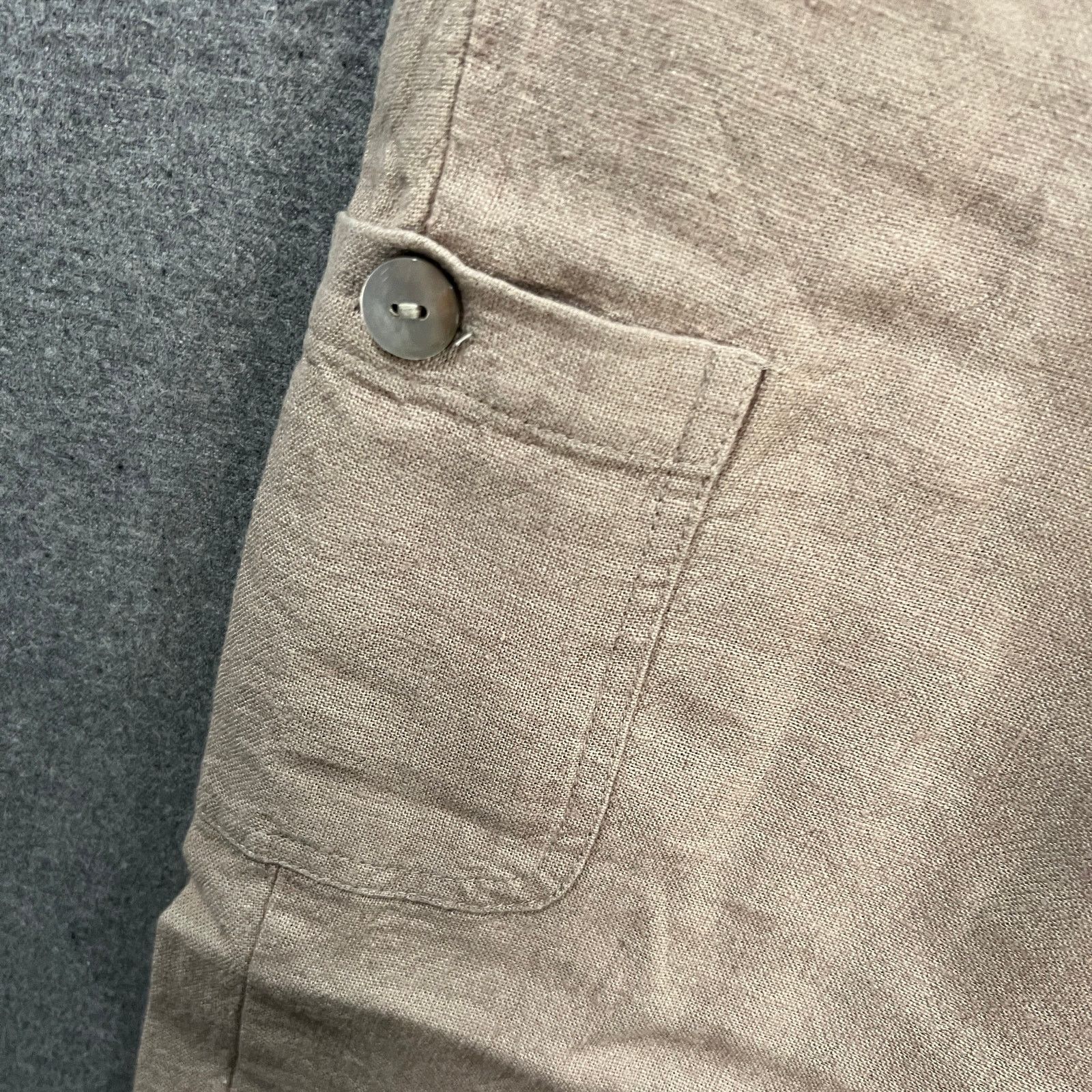 Other Susan Graver Regular Pure Easy Linen Utility Crop Pant Size 27" / US 4 / IT 40 - 4 Thumbnail