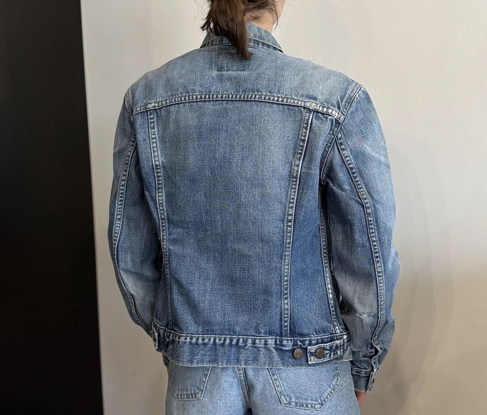 Levi's LEVIS VINTAGE JACKET COAT DENIM WOMENS Washing Distressed Size M / US 6-8 / IT 42-44 - 7 Thumbnail