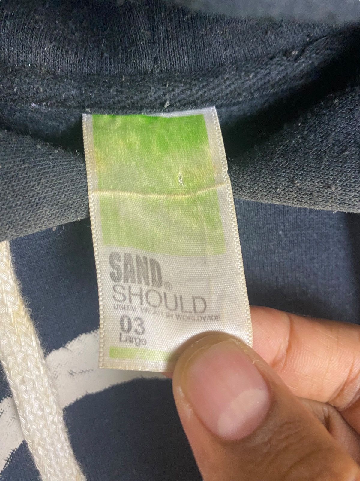 Japanese Brand Japanese Brand Sand Should Streetwear Design Hoodie Size US L / EU 52-54 / 3 - 6 Thumbnail