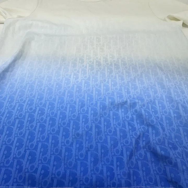 Dior Dior Dior Degrade Oblique Cotton T-Shirt for Men and Women Size US XL / EU 56 / 4 - 7 Thumbnail
