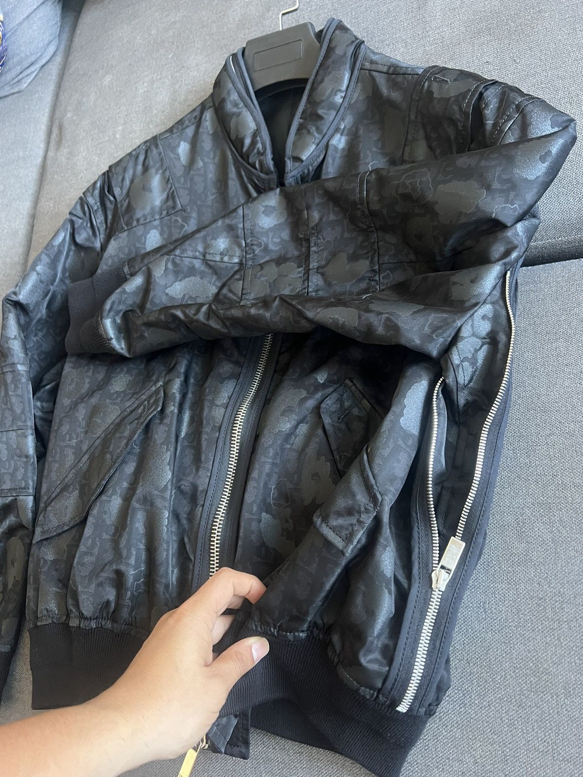 Dior DIOR men Safari Oblique Bomber Jacket Size US M / EU 48-50 / 2 - 5 Thumbnail