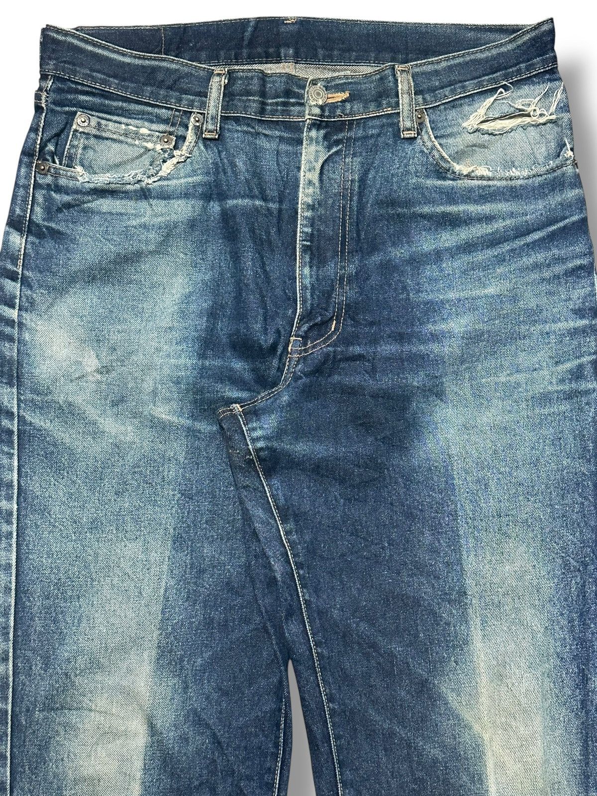 Warehouse Unique Clothing Warehouse Single R Baggy Loose and Faded Size US 33 - 4 Thumbnail