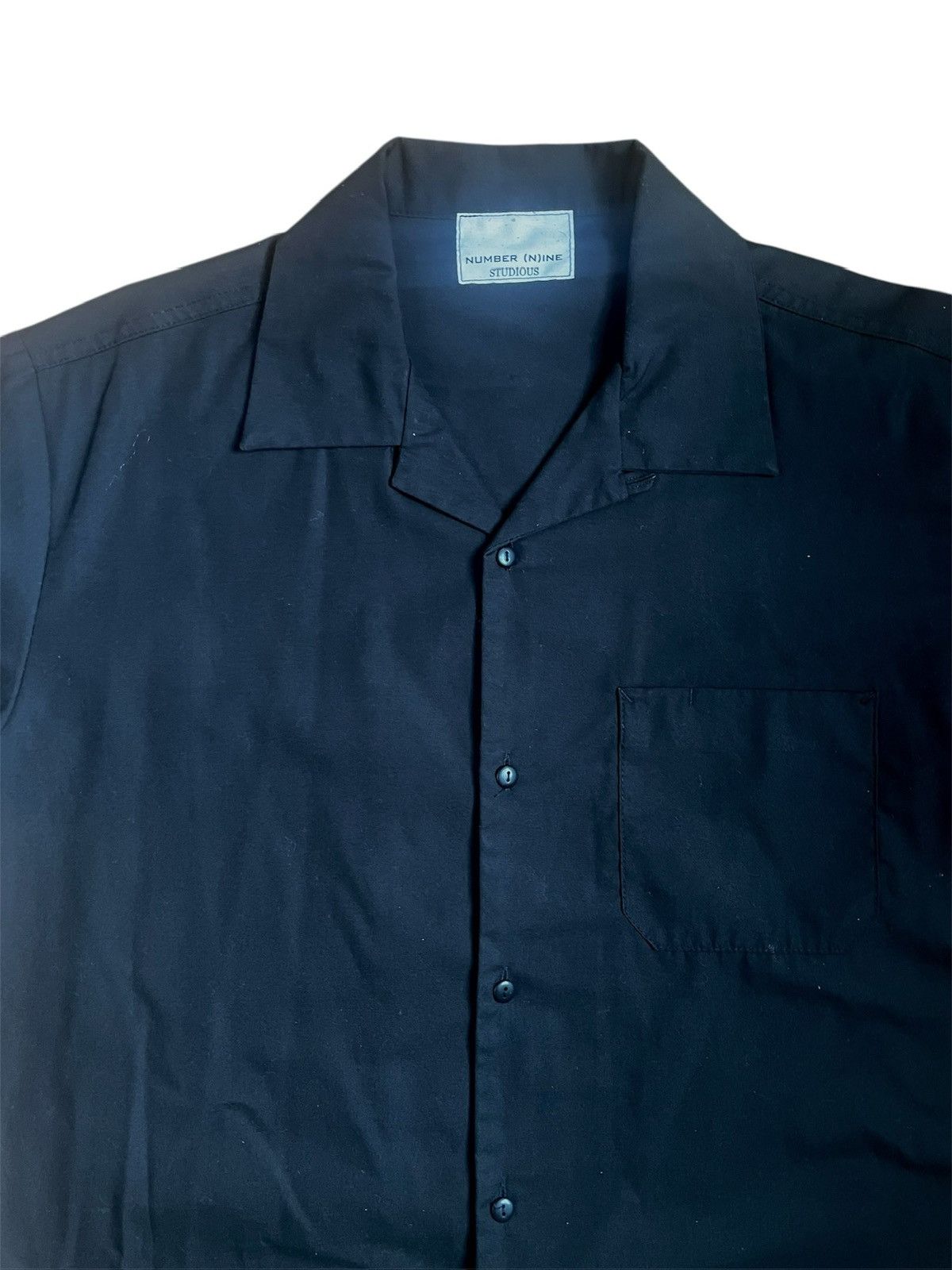 Number (N)ine Number (N)ine Back Logo Open Collar Button Up Size US M / EU 48-50 / 2 - 3 Thumbnail