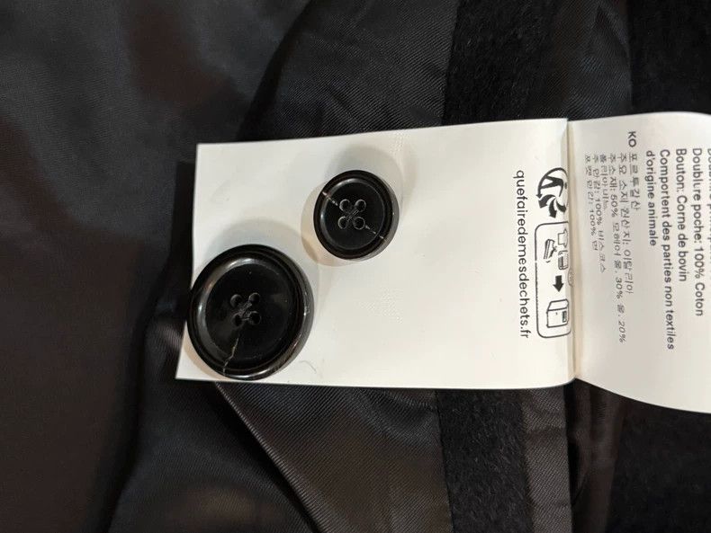 Our Legacy Our Legacy size50 A black woolen overcoat Size US M / EU 48-50 / 2 - 8 Thumbnail