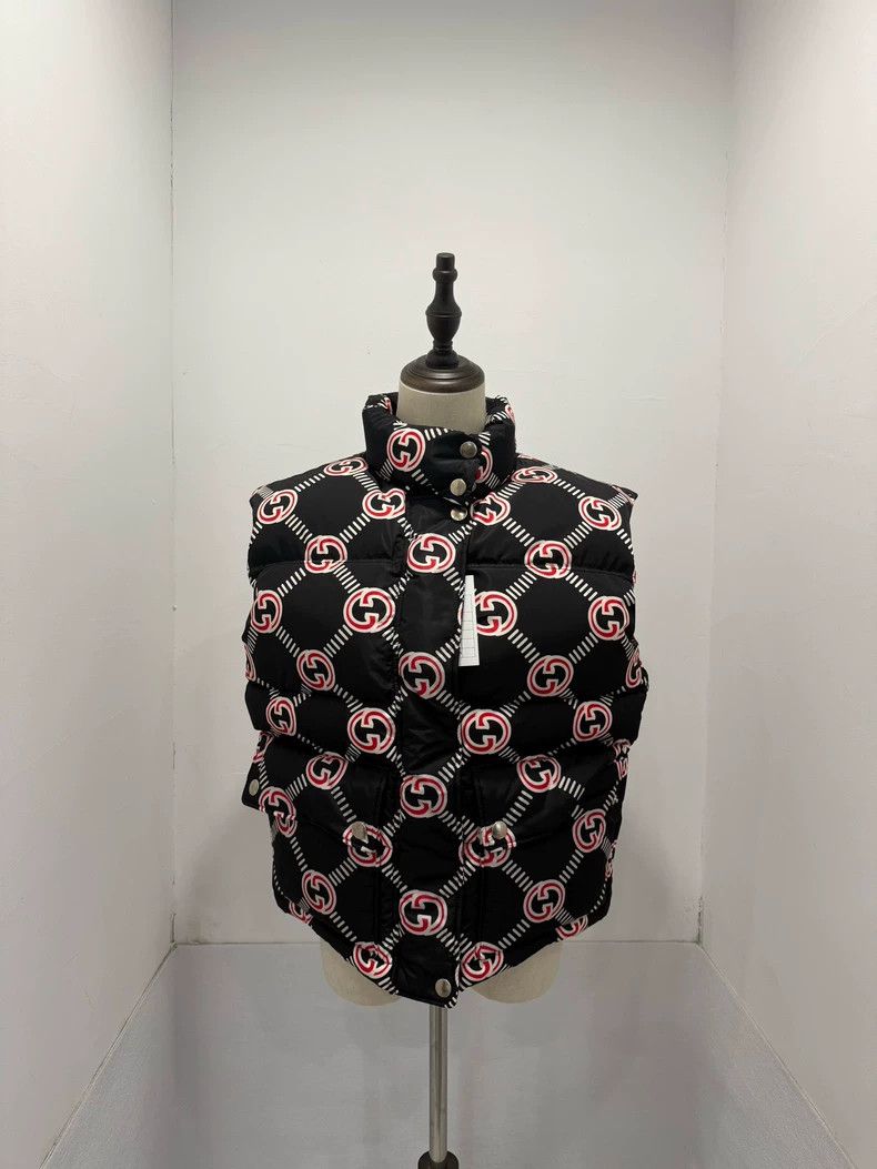 Gucci Gucci Double G full-print down vest Size XS / US 0-2 / IT 36-38 - 1 Thumbnail