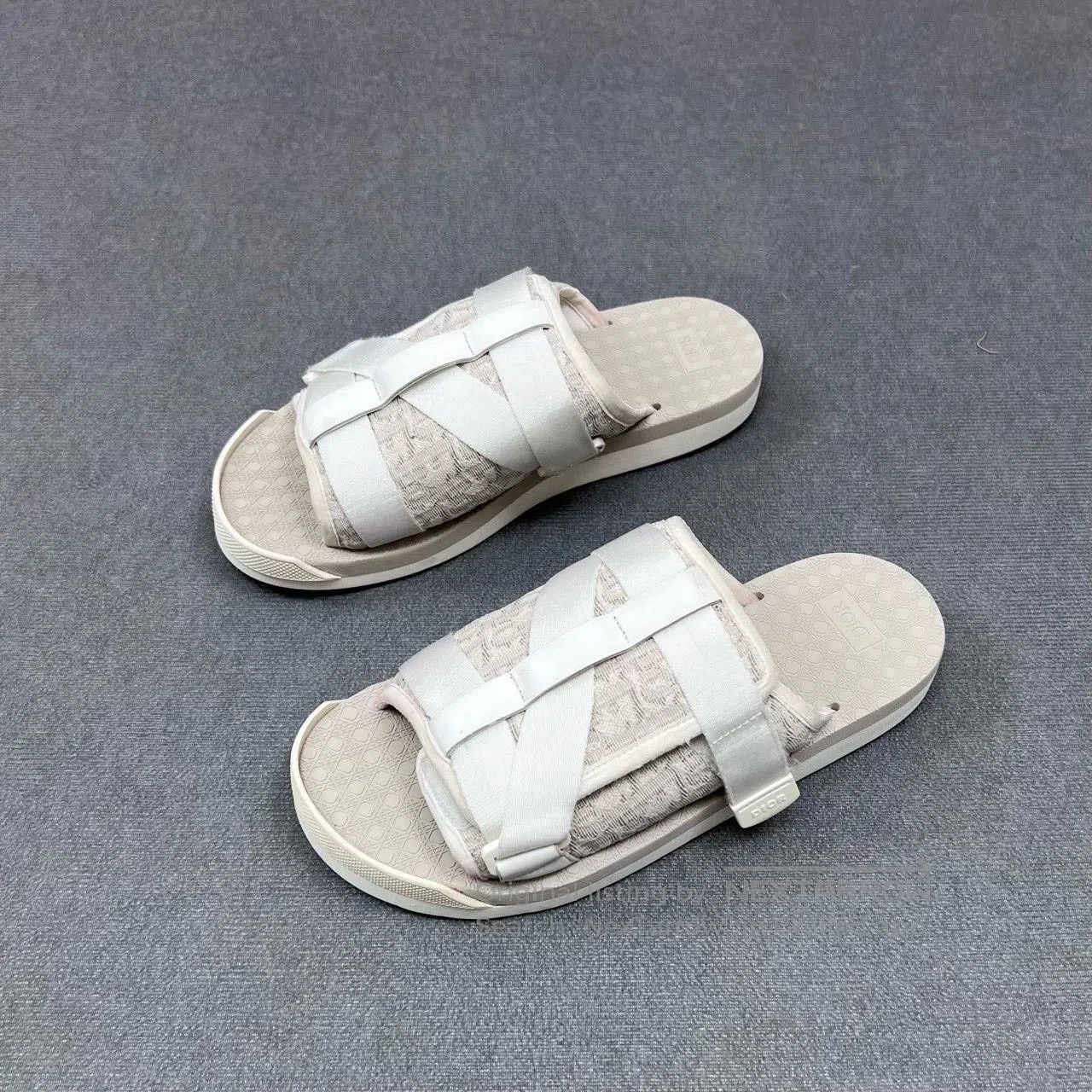 Dior Dior Alpha Monogram Logo Tactical Strap Slippers. Size US 9 / EU 42 - 1 Thumbnail