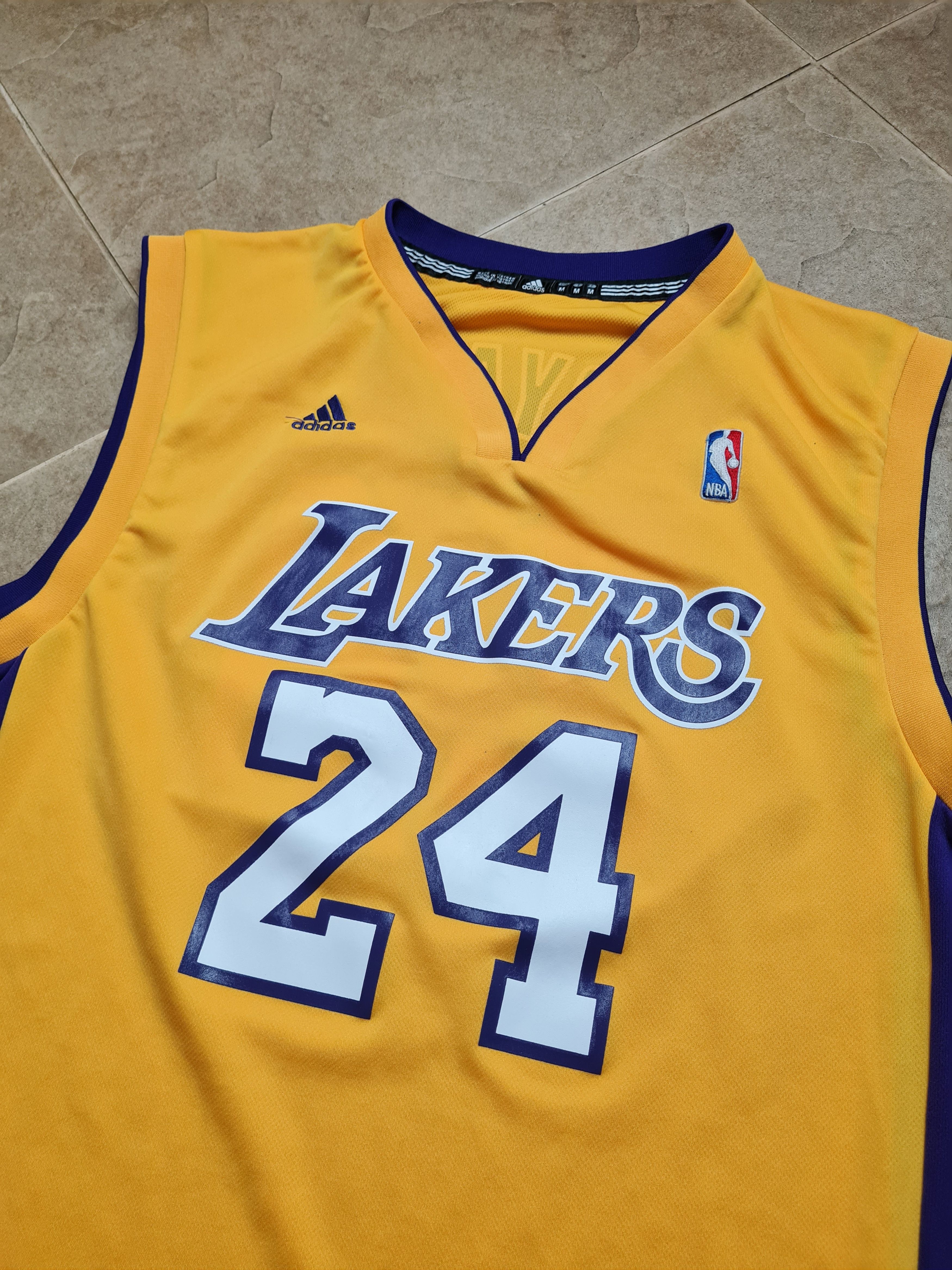 Adidas Adidas NBA Lakers #24 Bryant 2013 Yellow Men’s Shirts Size M Size US M / EU 48-50 / 2 - 18 Thumbnail