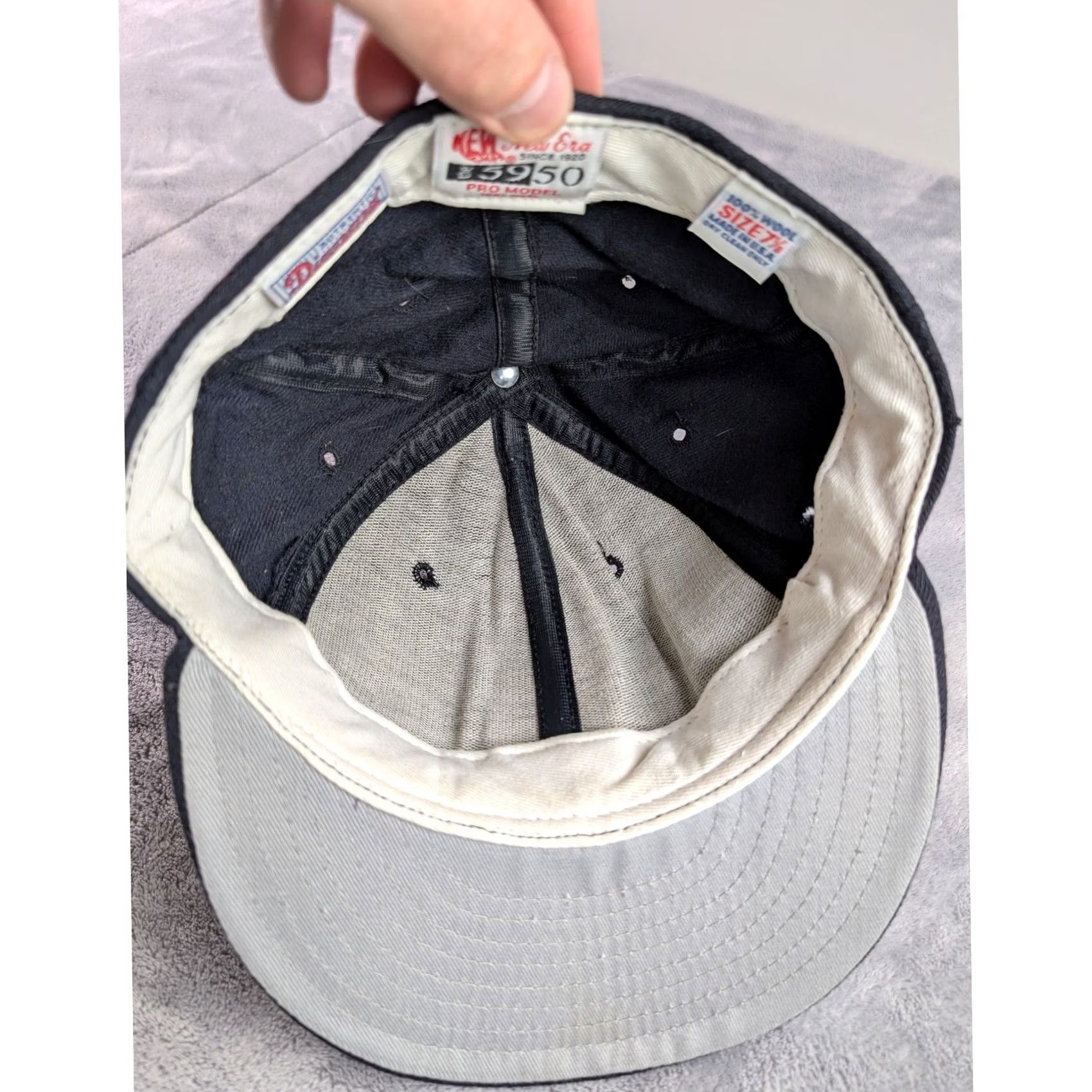 New Era VINTAGE New Era 5950 Hat St Louis Cardinals Wool 125th Anniversary USA Made 7 1/8 Fitted Mens Cap Black Size ONE SIZE - 6 Thumbnail