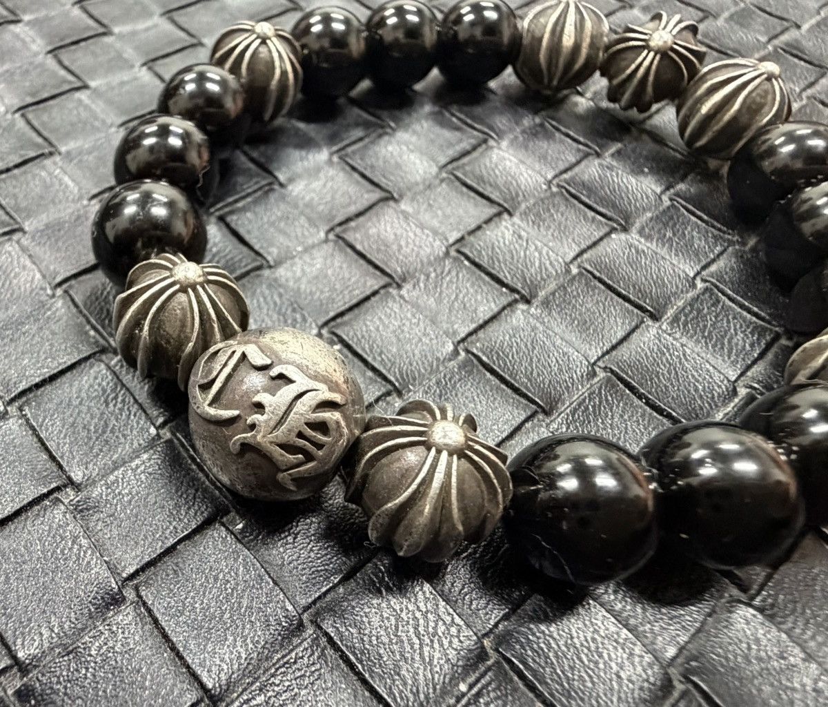 Chrome Hearts Chrome Hearts Black Onyx Pearls 925 Sliver 10mm Size ONE SIZE - 4 Thumbnail