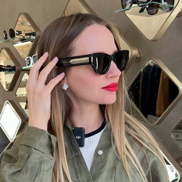 Saint Laurent Paris Saint Laurent SL573 002 Sunglasses Dark Havana Square Frame, Size ONE SIZE - 2 Thumbnail