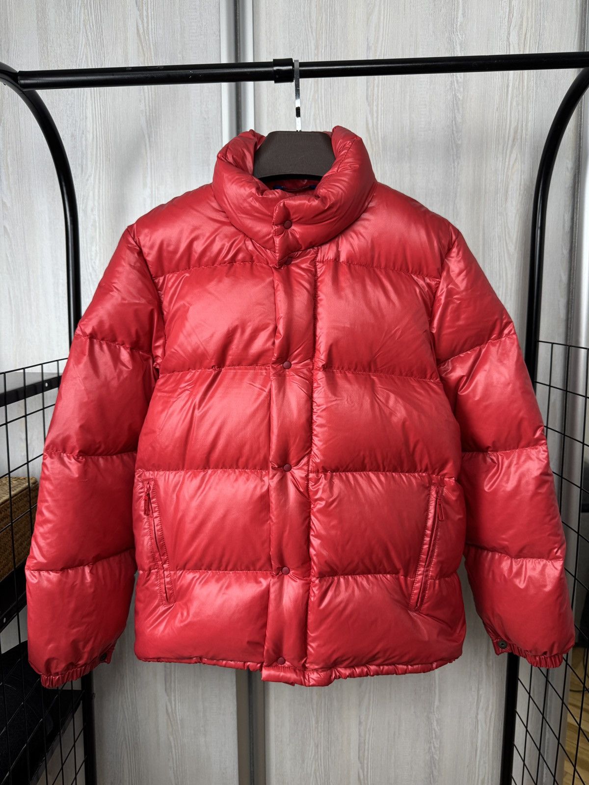 Moncler VTG Moncler Grenoble Red Puffer Down Jacket Rare 90s Snap Size US M / EU 48-50 / 2 - 2 Thumbnail