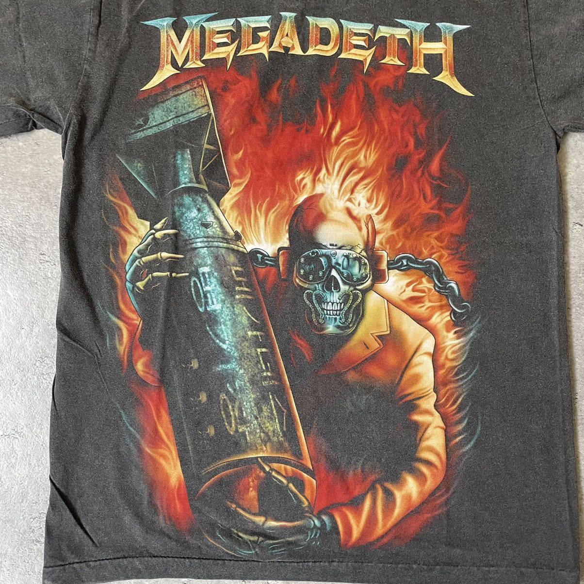 Band Tees × Megadeth × Vintage Vintage 90s Megadeth Arsenal Overprint 3D emblem Size US S / EU 44-46 / 1 - 3 Thumbnail