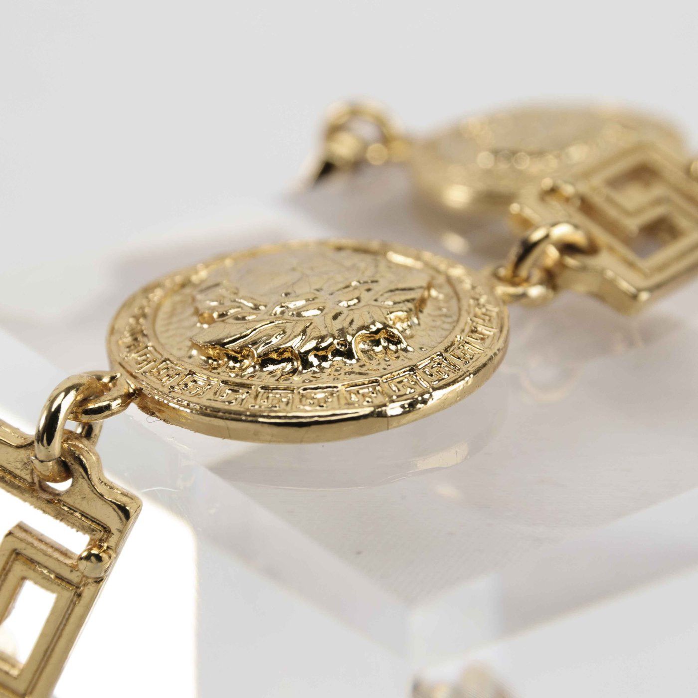 Versace Vintage Gianni Versace Medusa Head Coin Bracelet Size ONE SIZE - 5 Thumbnail