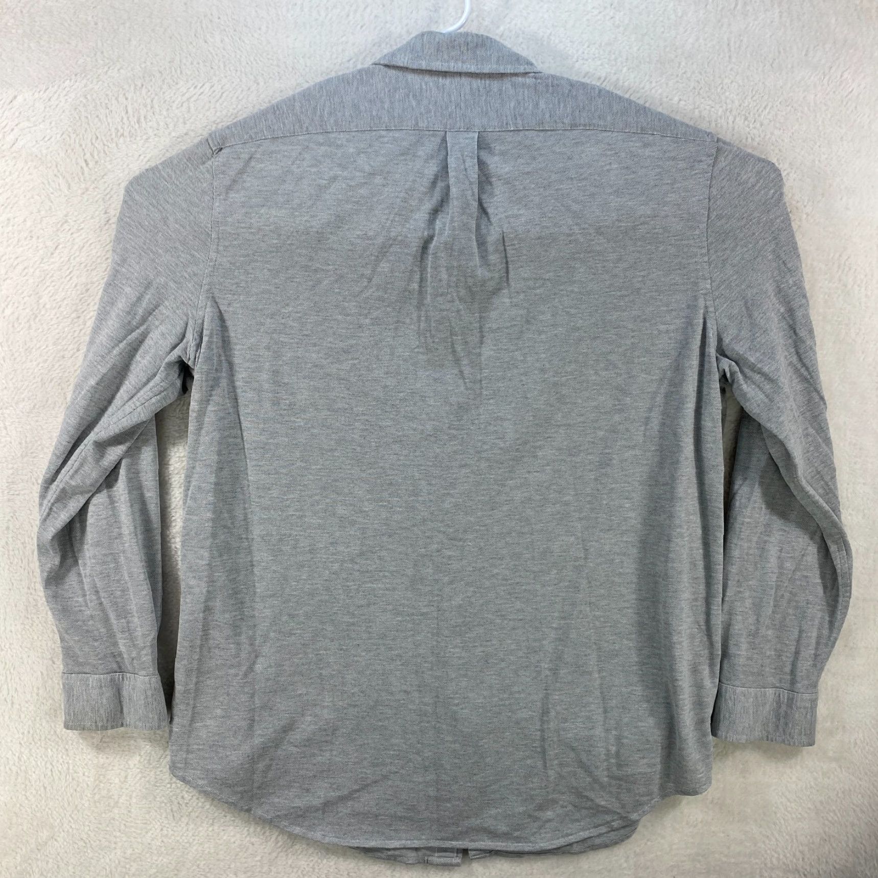 Ralph Lauren VINTAGE Ralph Lauren Knit Oxford Long Sleeve Button Up Gray Mens XXL TTG Polo Pony Size US XXL / EU 58 / 5 - 2 Thumbnail