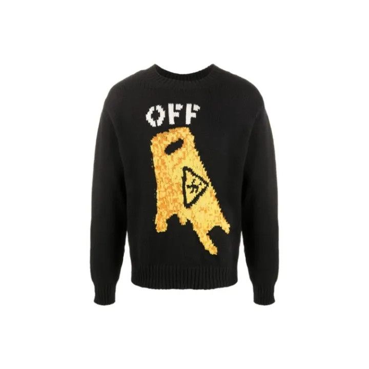 Off-White OFF-WHITE Black and Yellow Sweater for Men 0079 Size US L / EU 52-54 / 3 - 1 Thumbnail