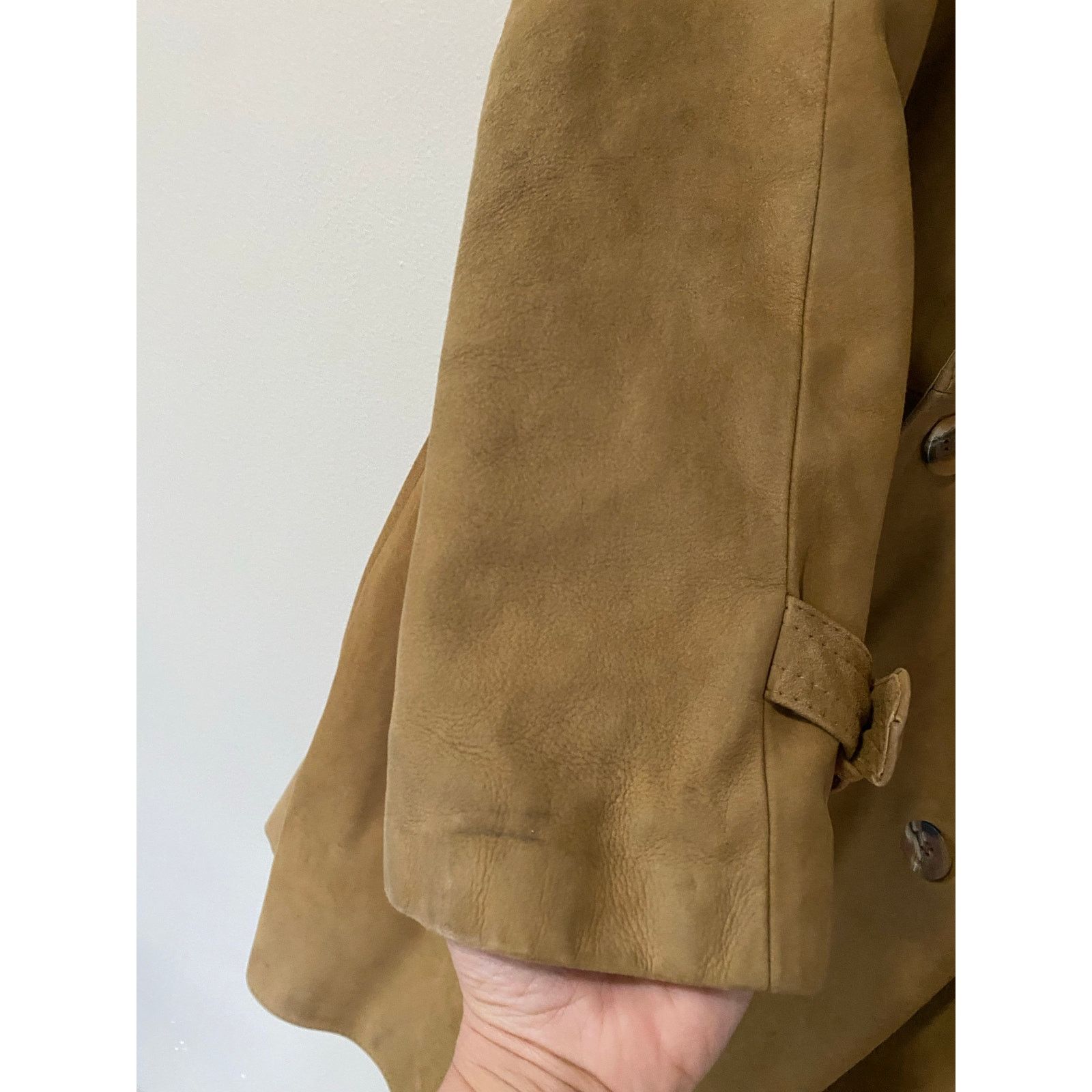 Vintage Vintage Ericson of Sweden Men’s Suede Leather Trench Coat 38 Size US XL / EU 56 / 4 - 6 Thumbnail