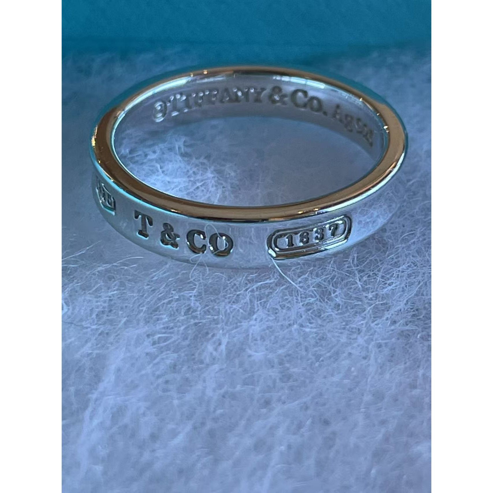 Tiffany & Co. Tiffany & Co. Sterling Silver & 18k Gold Two-Tone 1837 Ring Size ONE SIZE - 1 Thumbnail