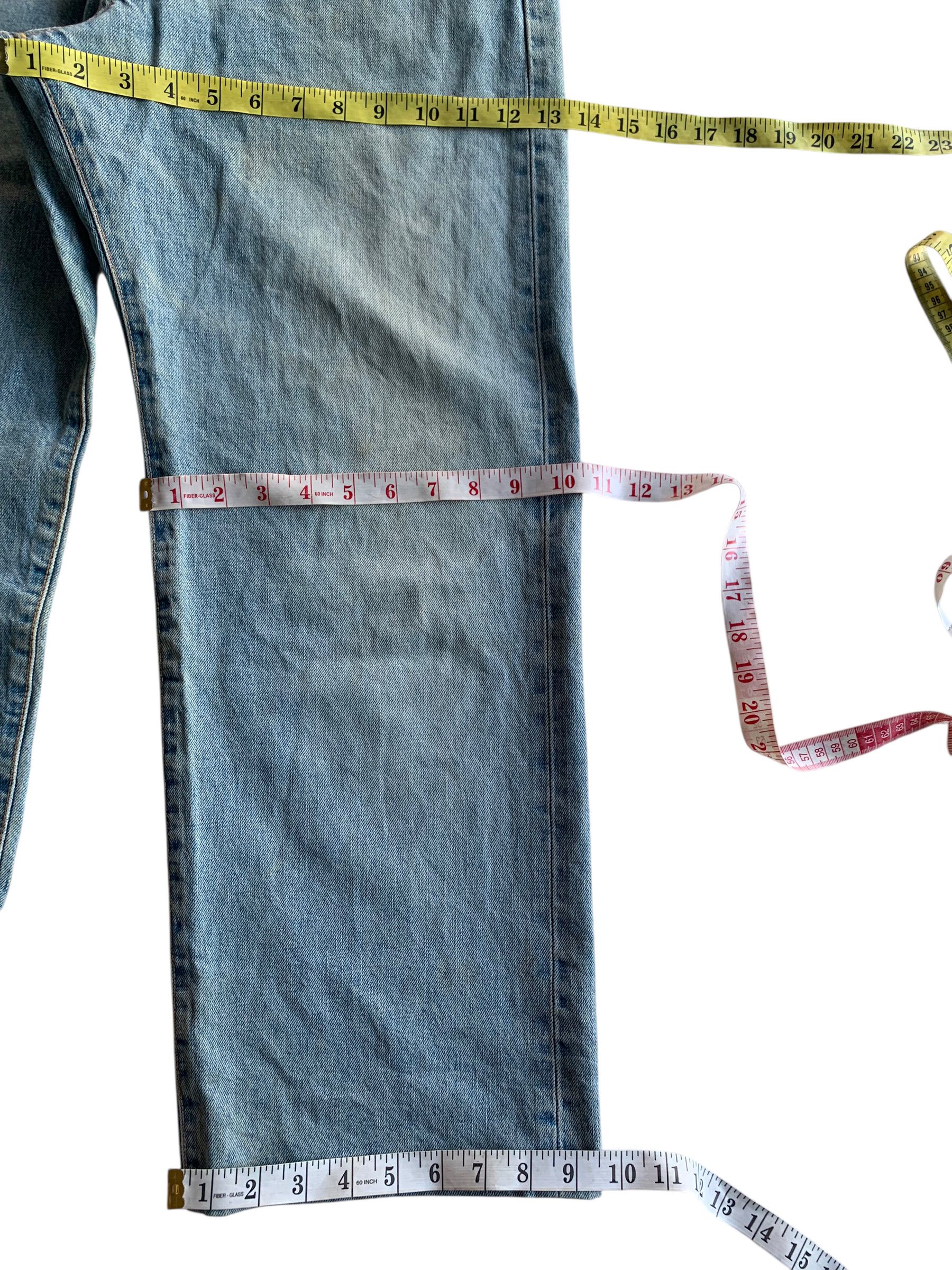 Kapital VINTAGE EDWIN 505X SELVEDGE BAGGY FADED DISTRESSED DENIM Size US 33 - 18 Thumbnail