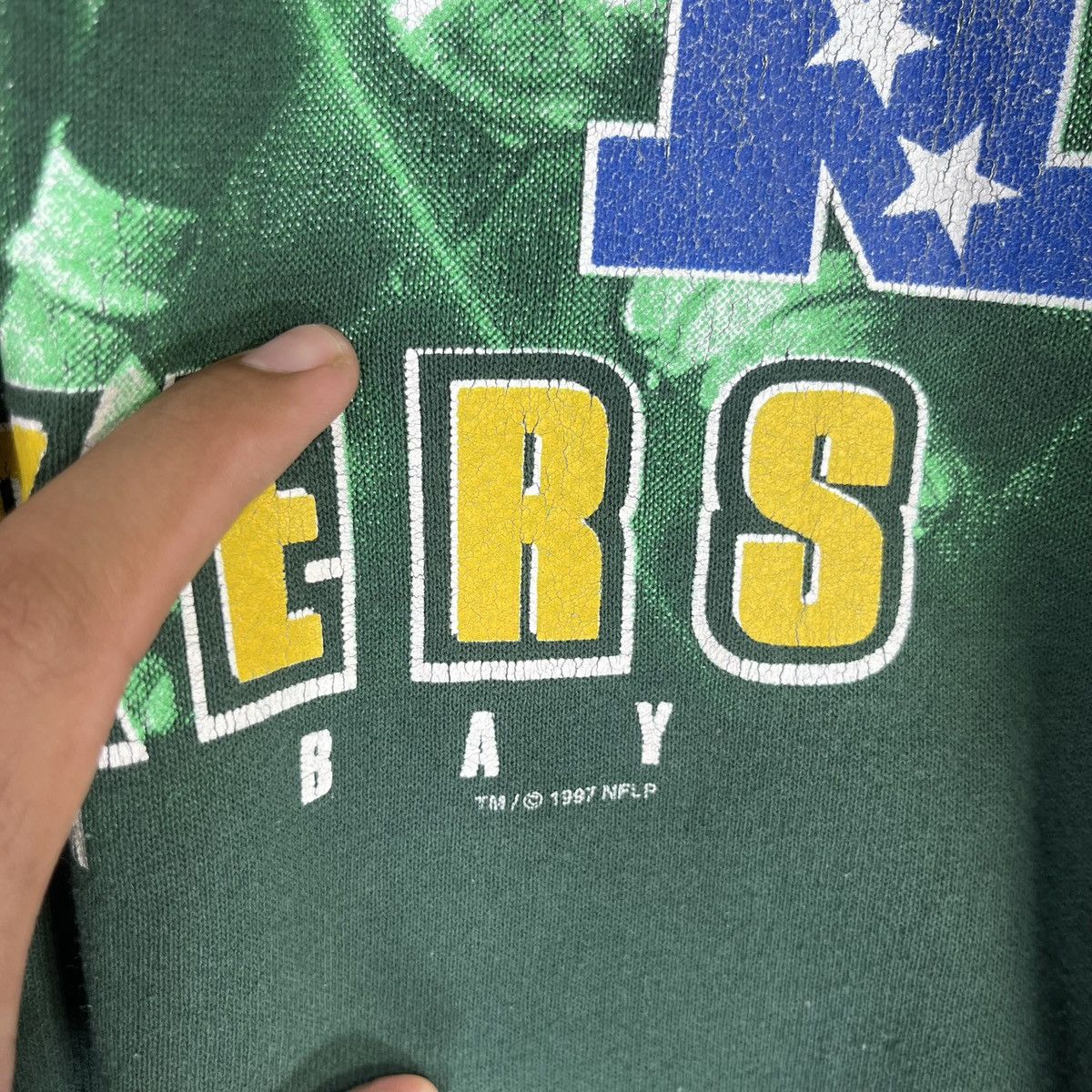 Lee × NFL × Vintage VINTAGE 90s LEE G PACKERS NFL BIG LOGO PRINTED 1997 Size US L / EU 52-54 / 3 - 8 Thumbnail