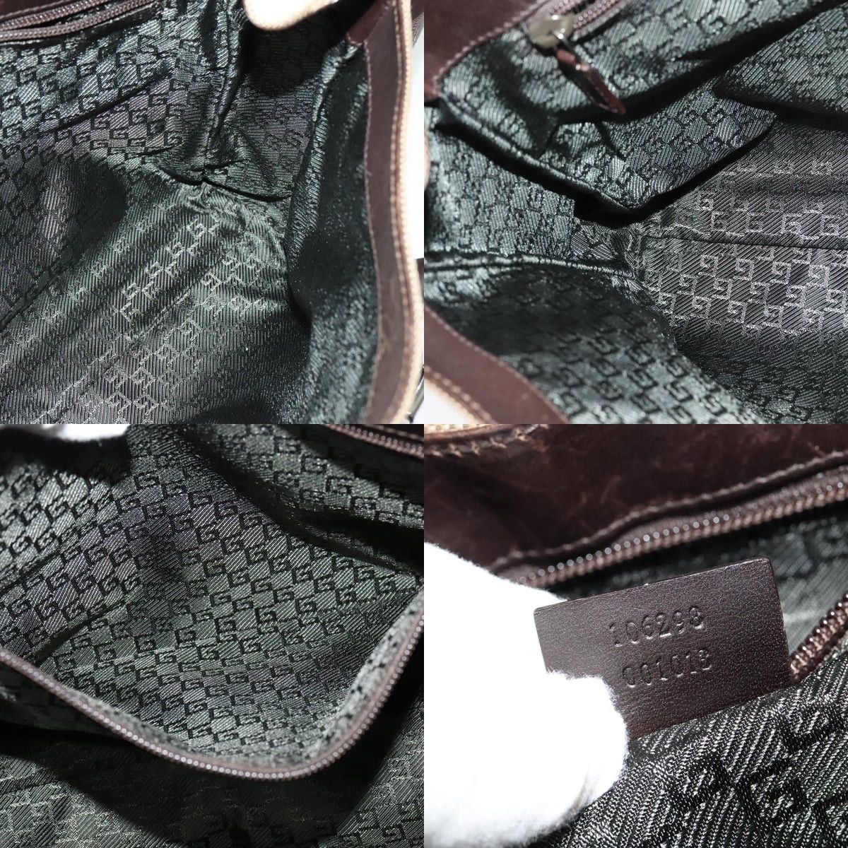 Gucci GUCCI Shoulder Bag Canvas Beige Silver Size ONE SIZE - 12 Thumbnail